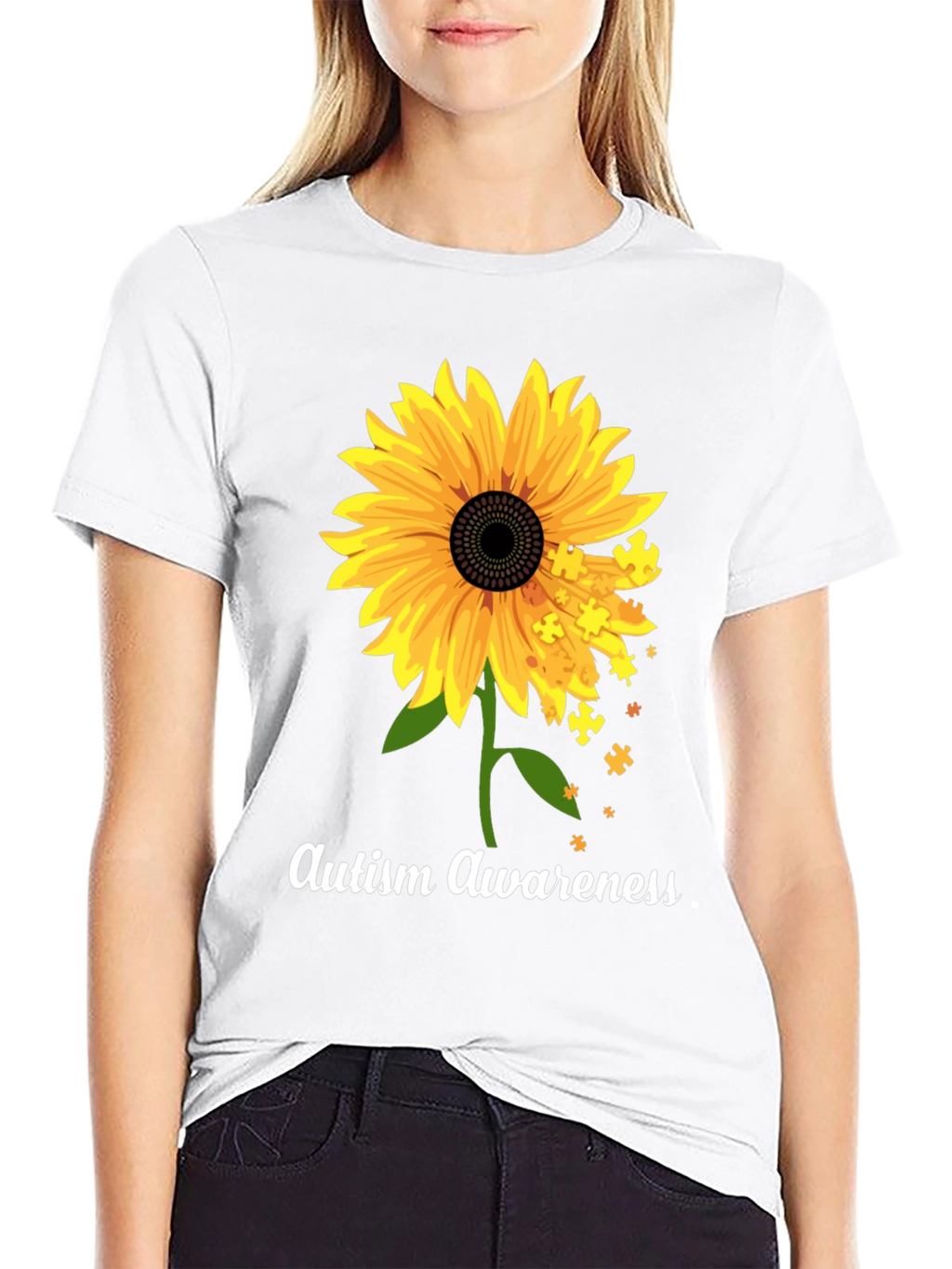 Autism Awareness Sunflower T-Shirt