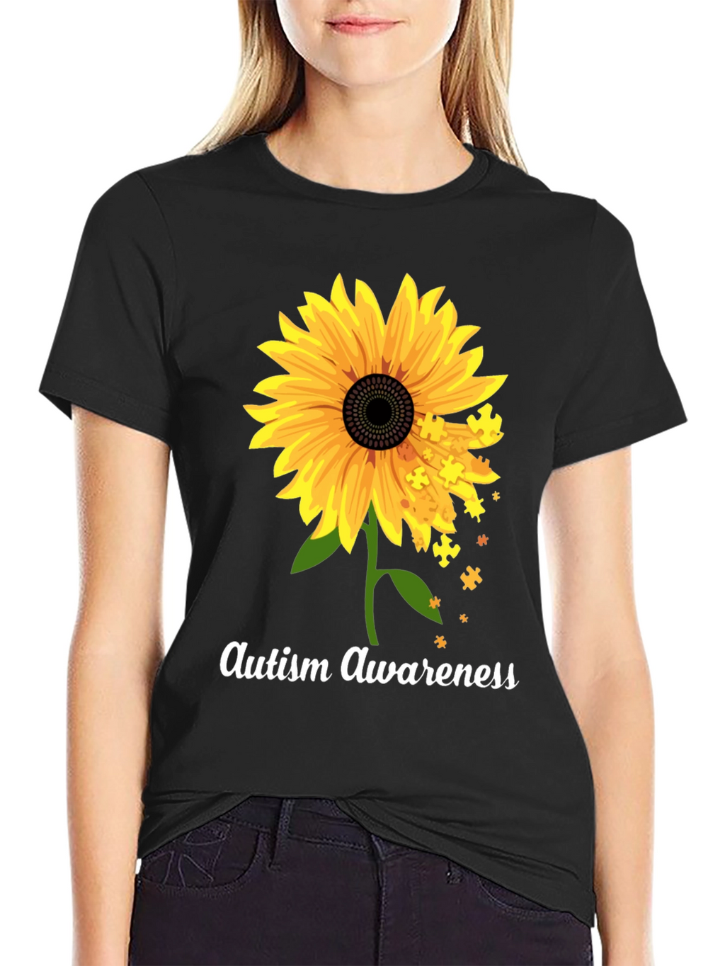 Autism Awareness Sunflower T-Shirt