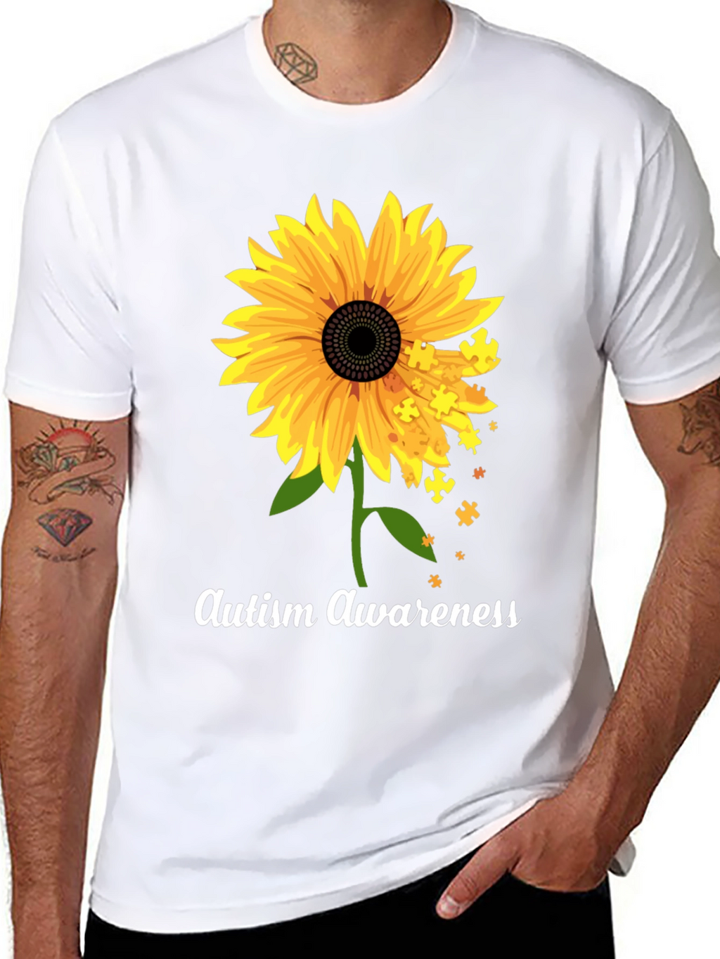 Autism Awareness Sunflower T-Shirt