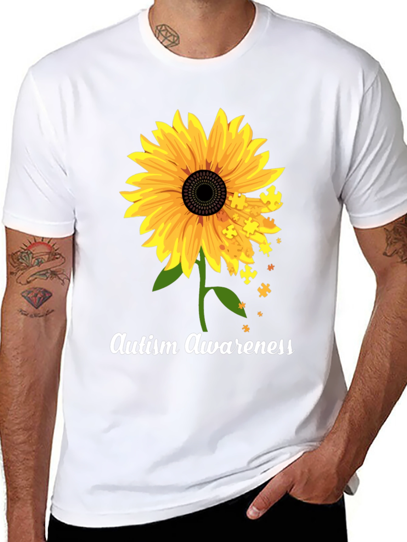 Autism Awareness Sunflower T-Shirt
