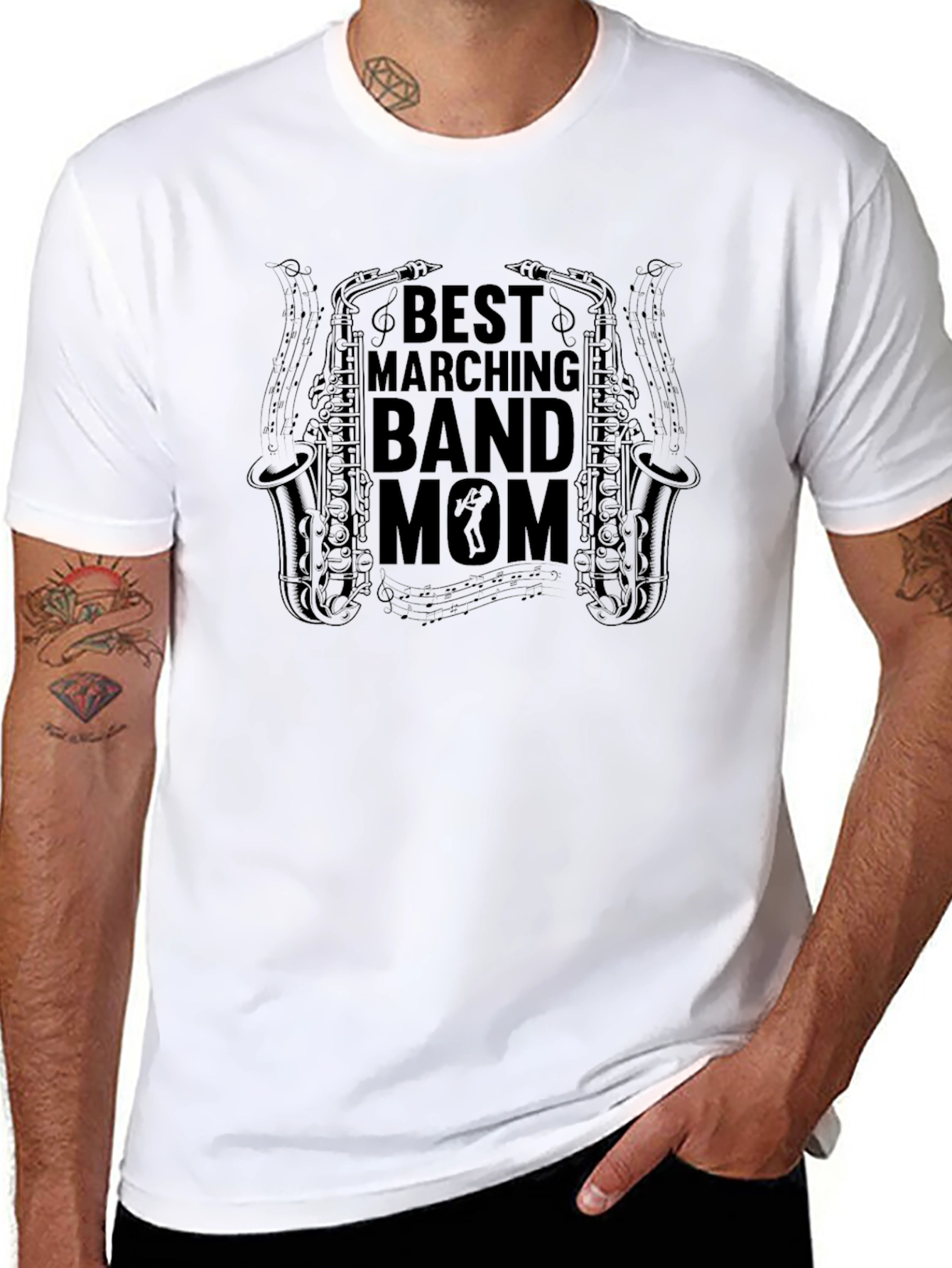 Best Marching Band Mom Graphic Tee