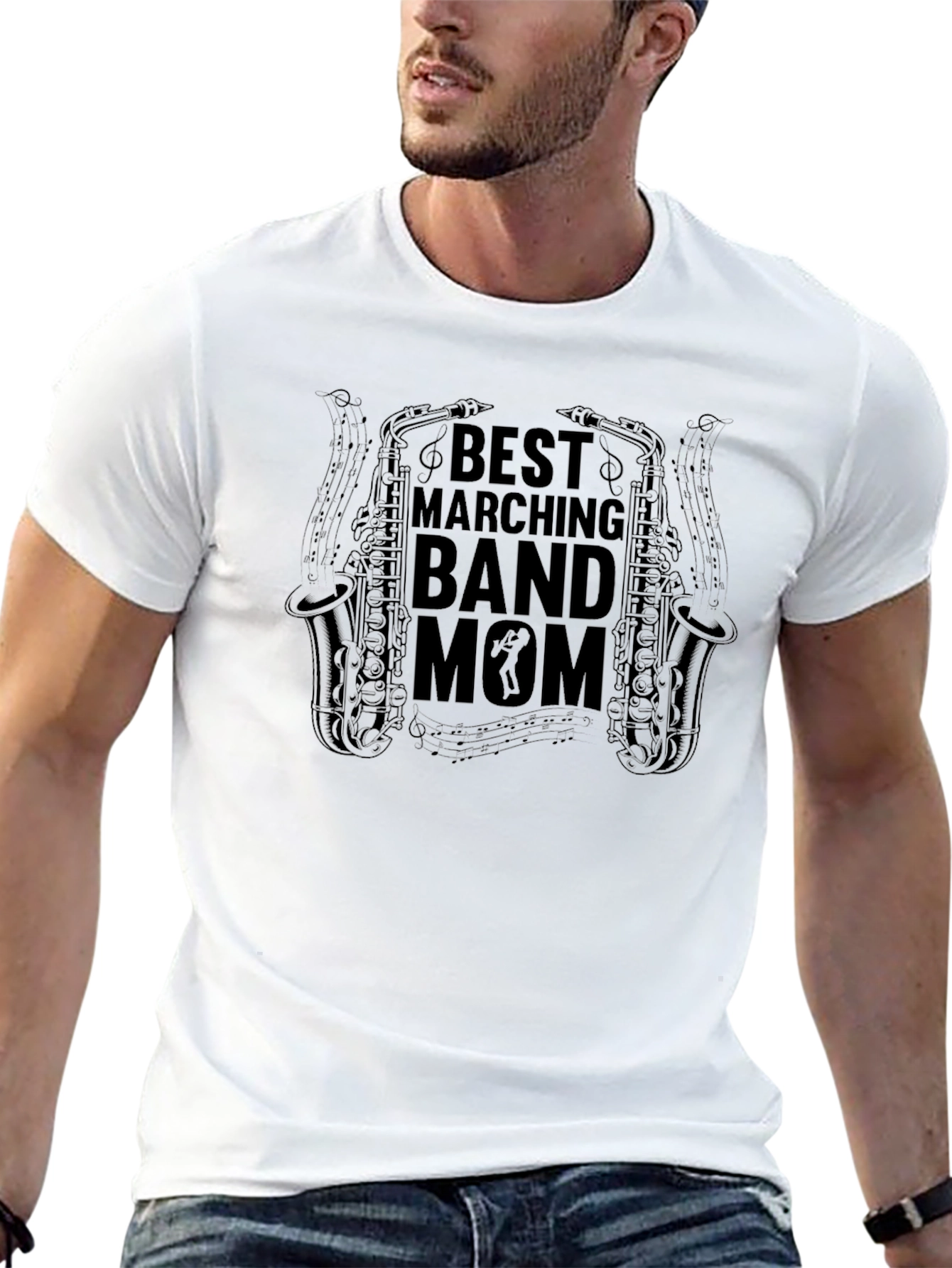 Best Marching Band Mom Graphic Tee