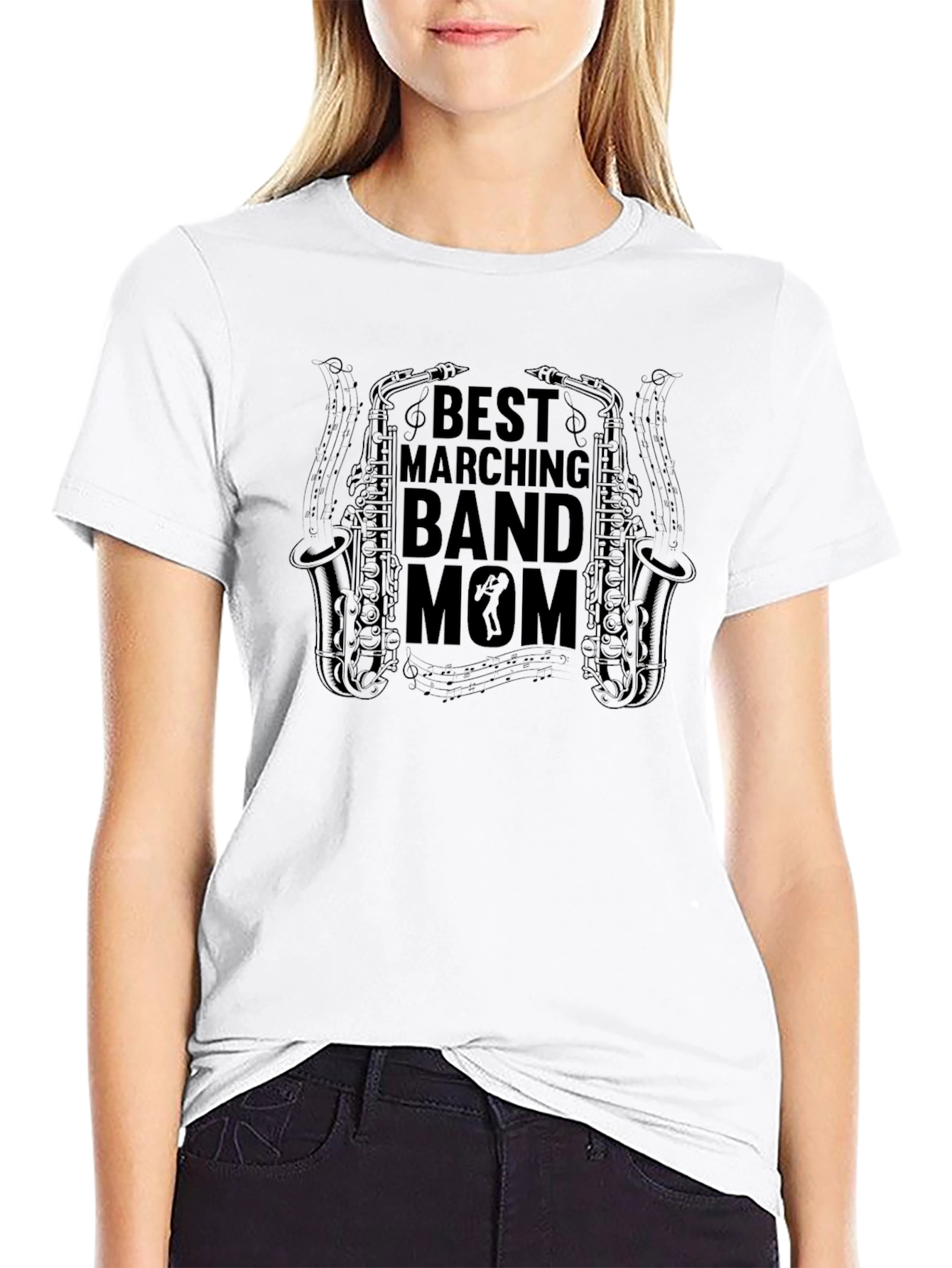 Best Marching Band Mom Graphic Tee