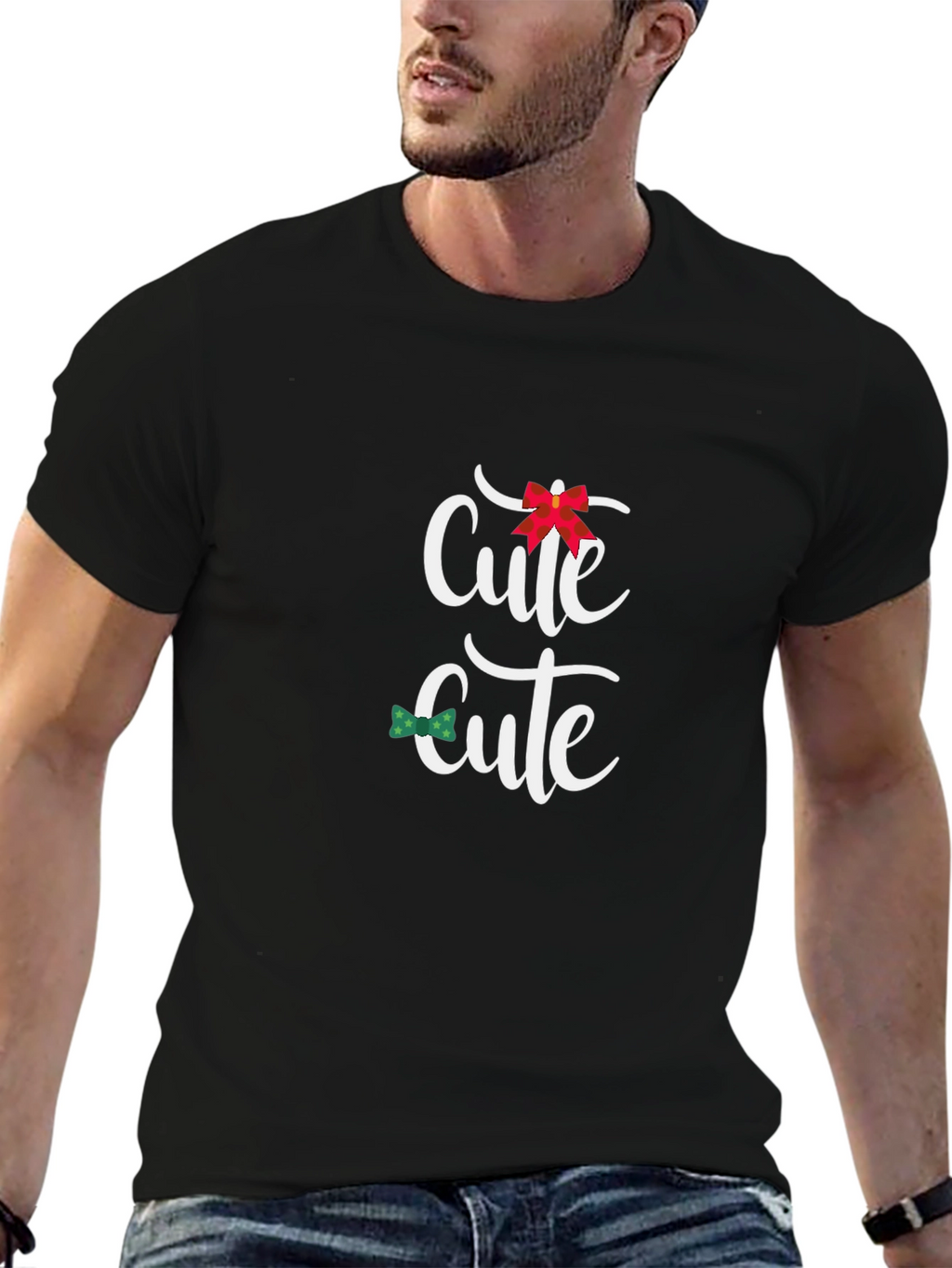 Cute Design Black T-Shirt