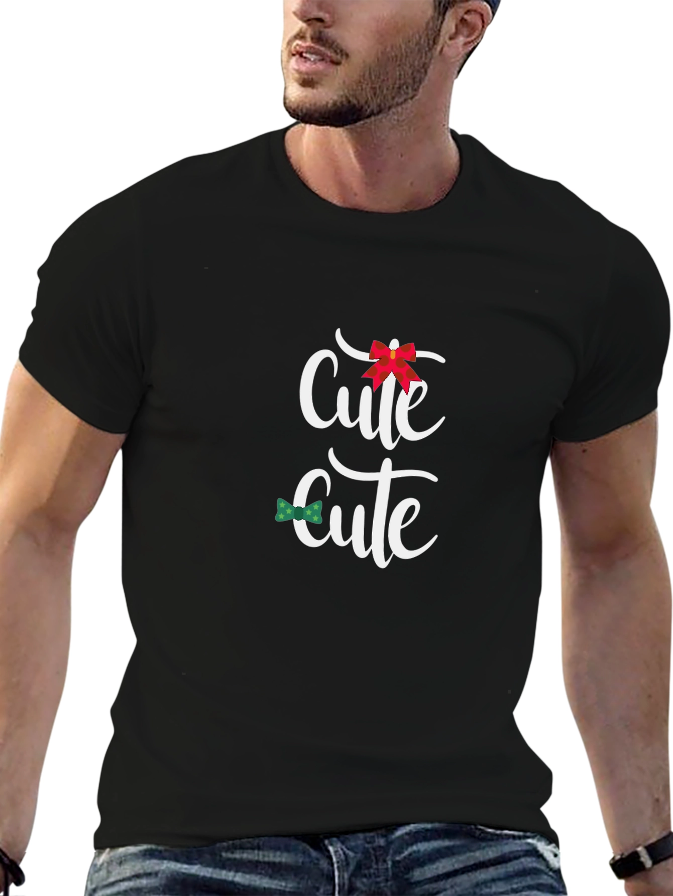 Cute Design Black T-Shirt