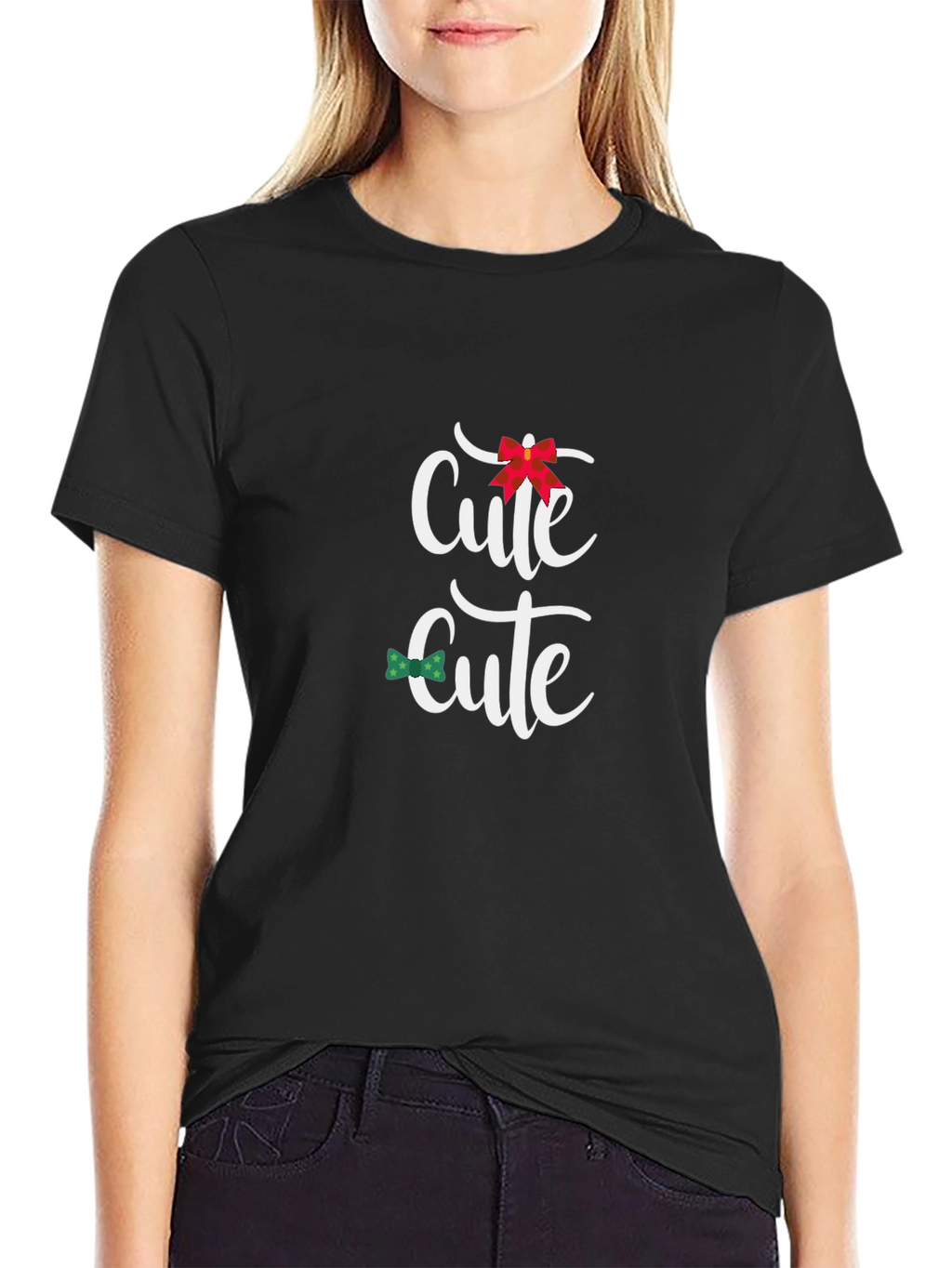 Cute Design Black T-Shirt