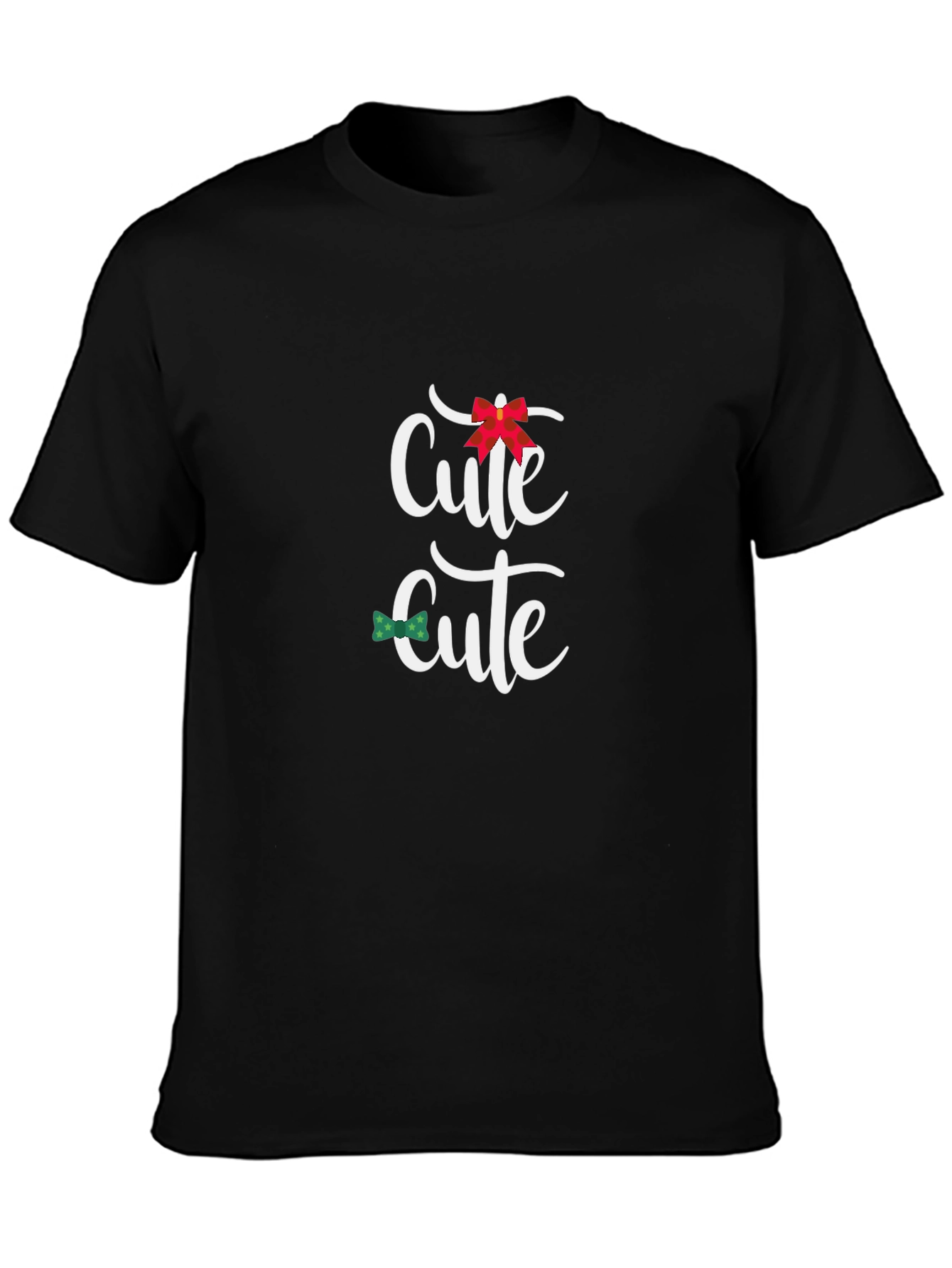 Cute Design Black T-Shirt