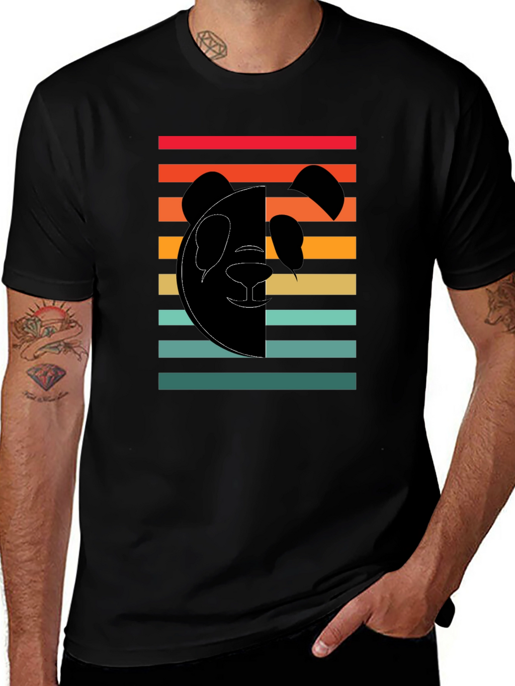 Retro Panda Graphic Tee