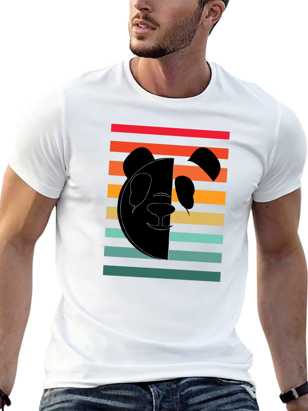Retro Panda Graphic Tee