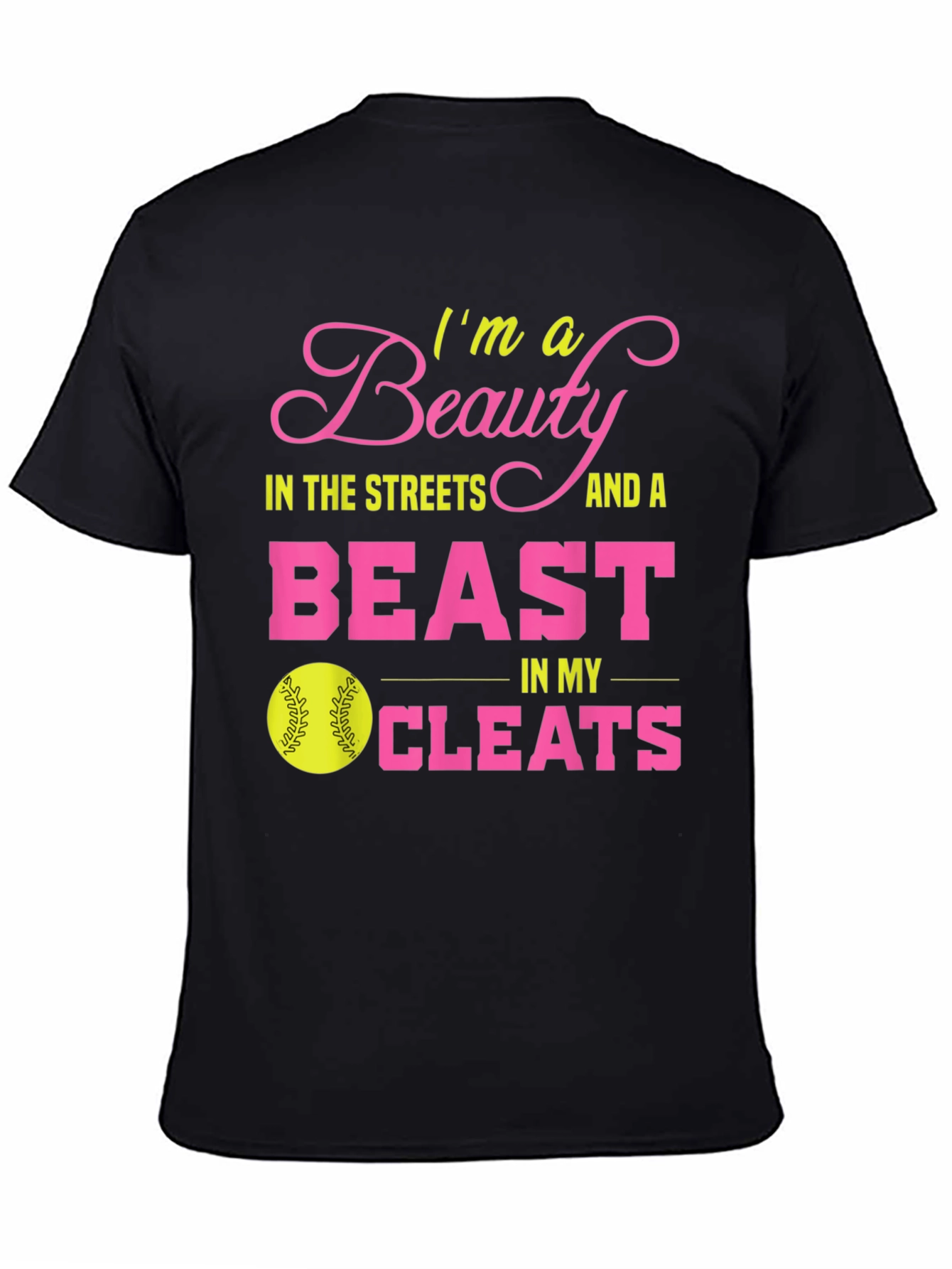 Beauty and Beast Softball T-Shirt