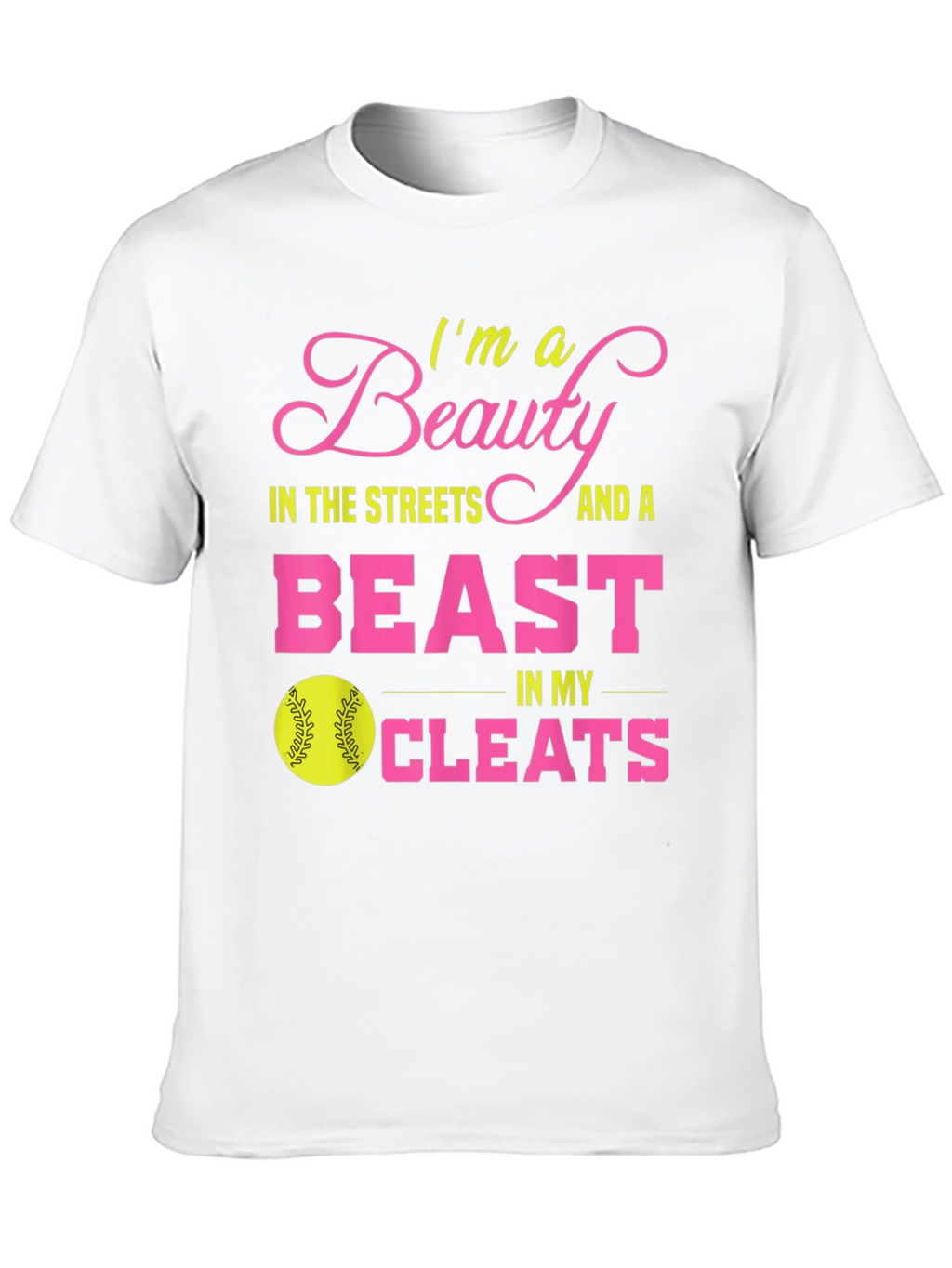 Beauty and Beast Softball T-Shirt