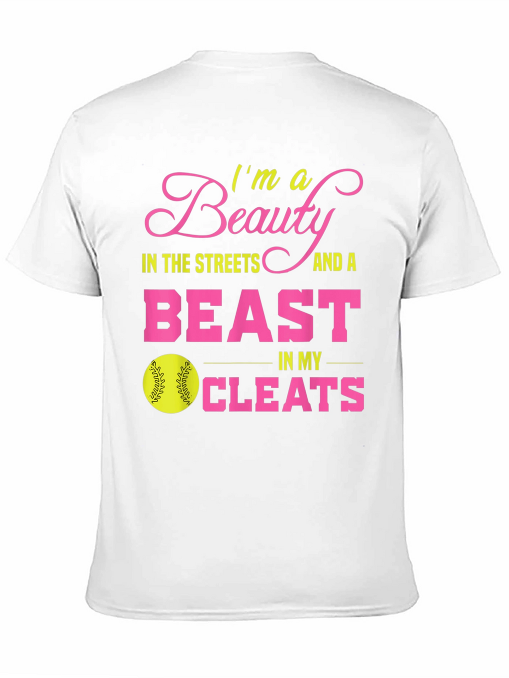 Beauty and Beast Softball T-Shirt