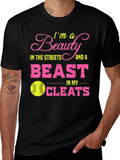 Beauty and Beast Softball T-Shirt