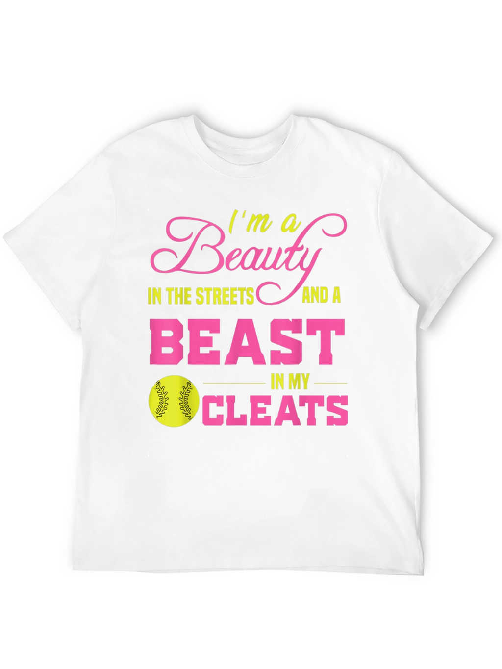 Beauty and Beast Softball T-Shirt