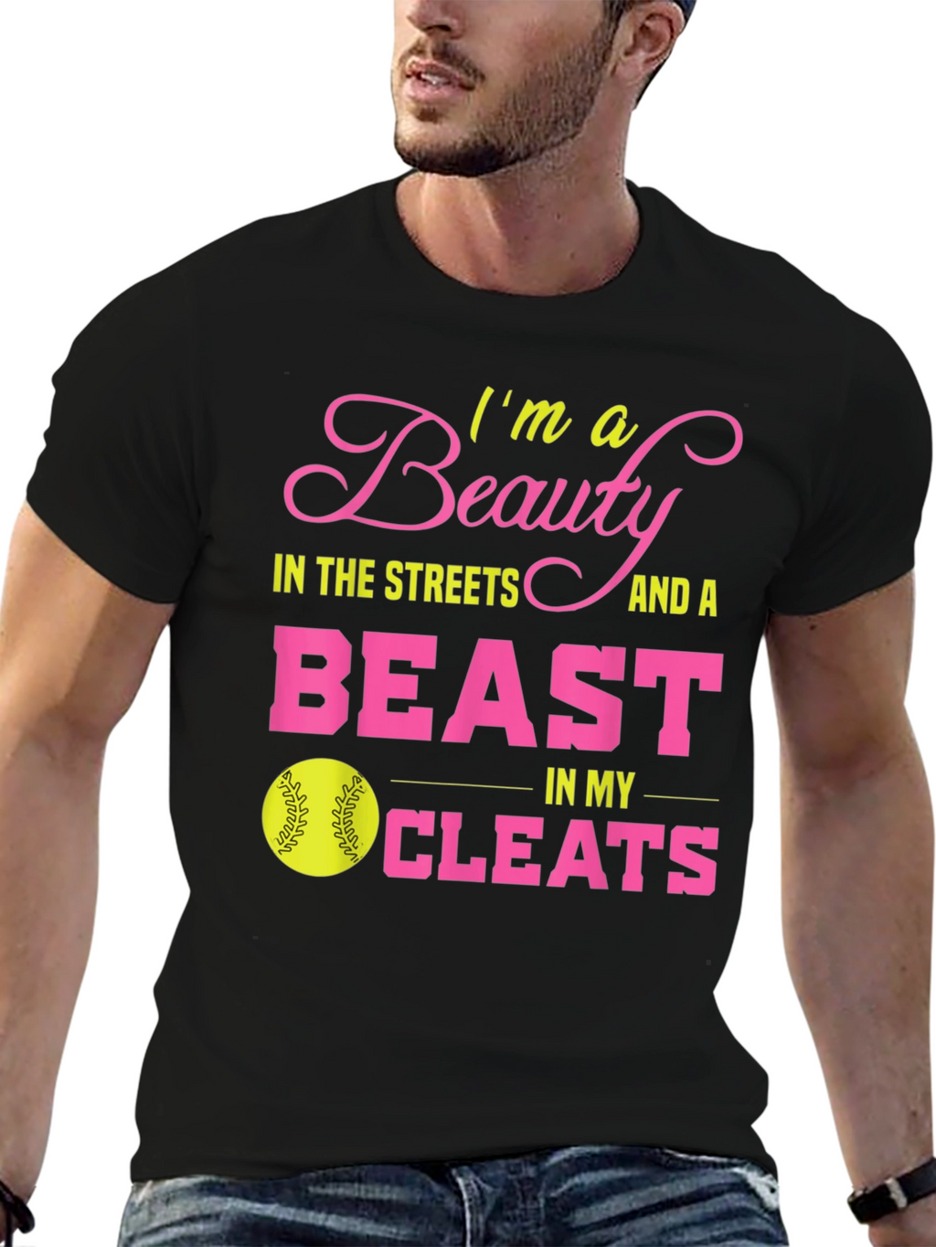 Beauty and Beast Softball T-Shirt