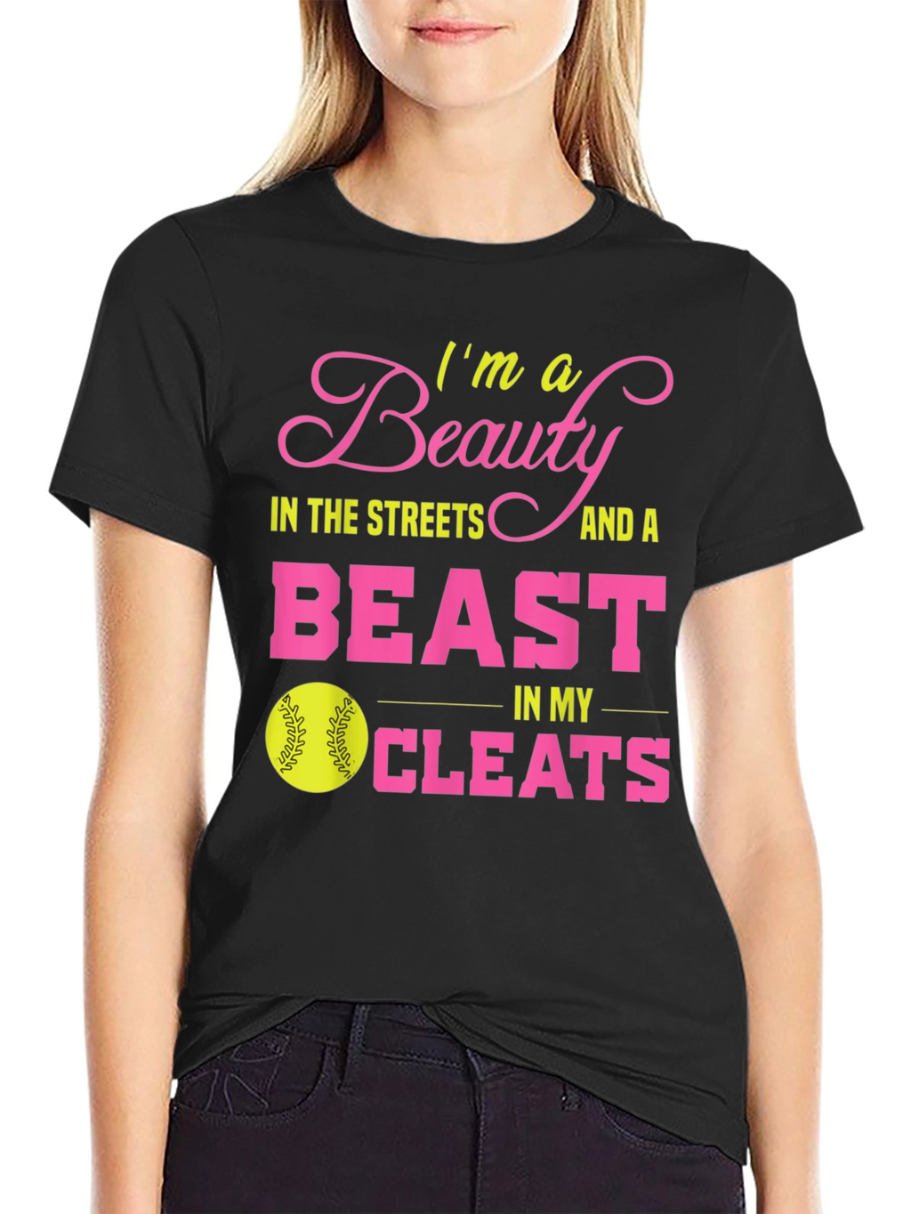 Beauty and Beast Softball T-Shirt