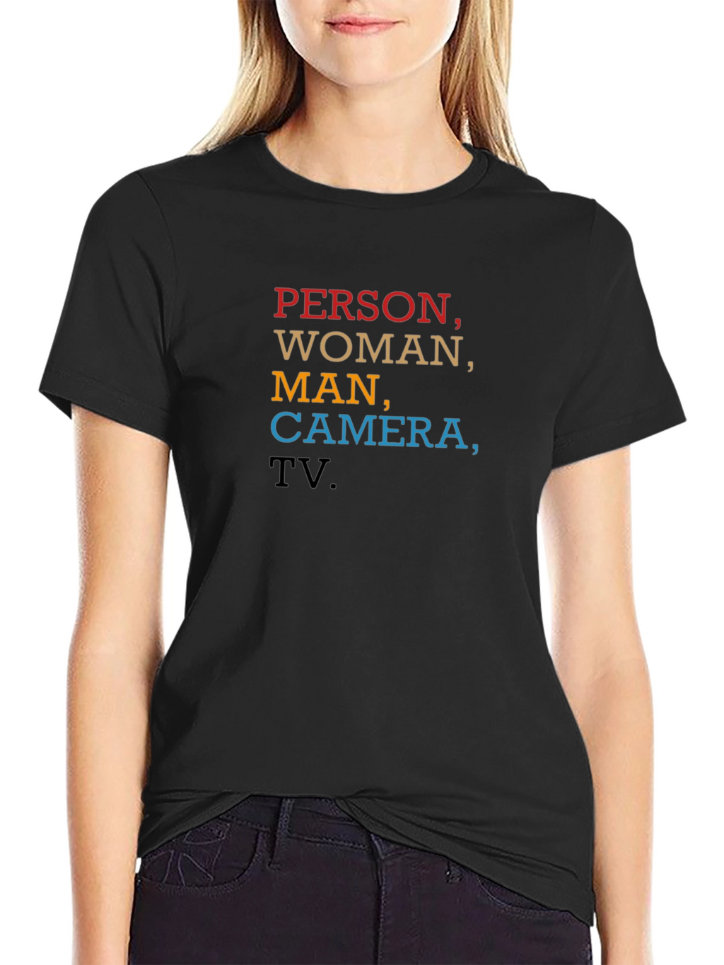 Person Woman Man Camera TV T-Shirt