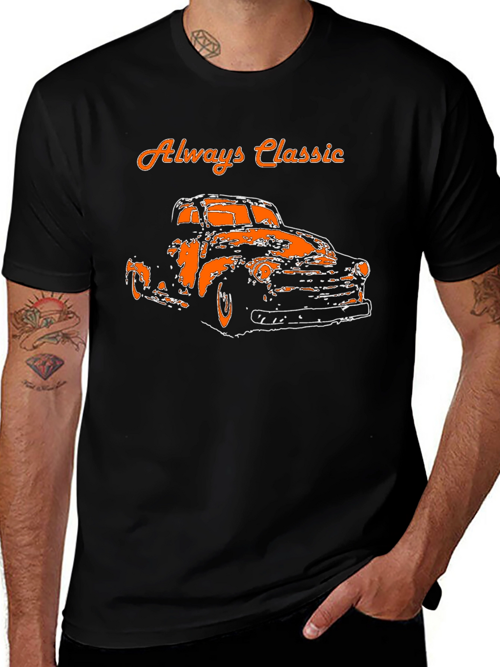 Always Classic Car Graphic T-Shirt