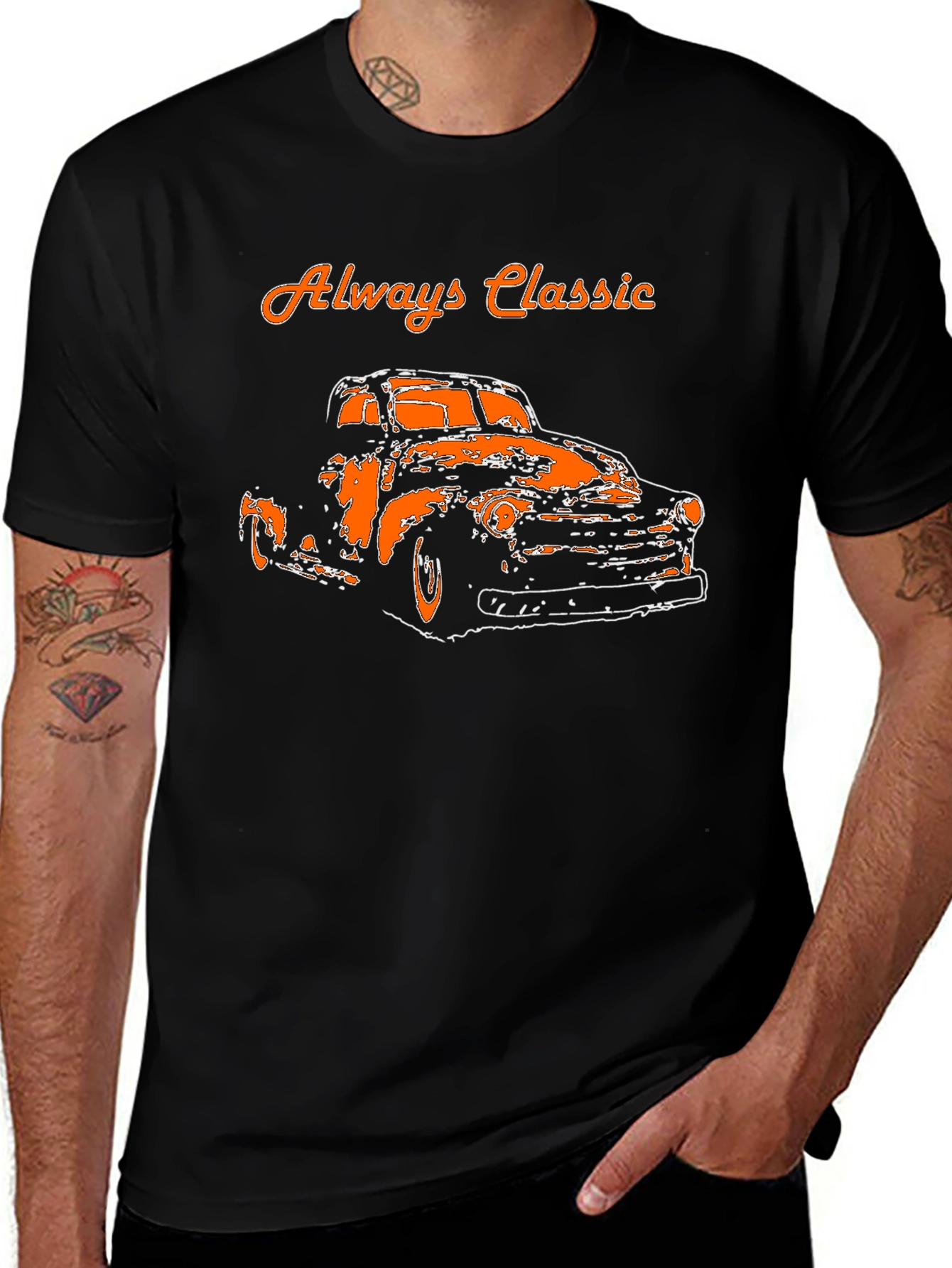 Always Classic Car Graphic T-Shirt
