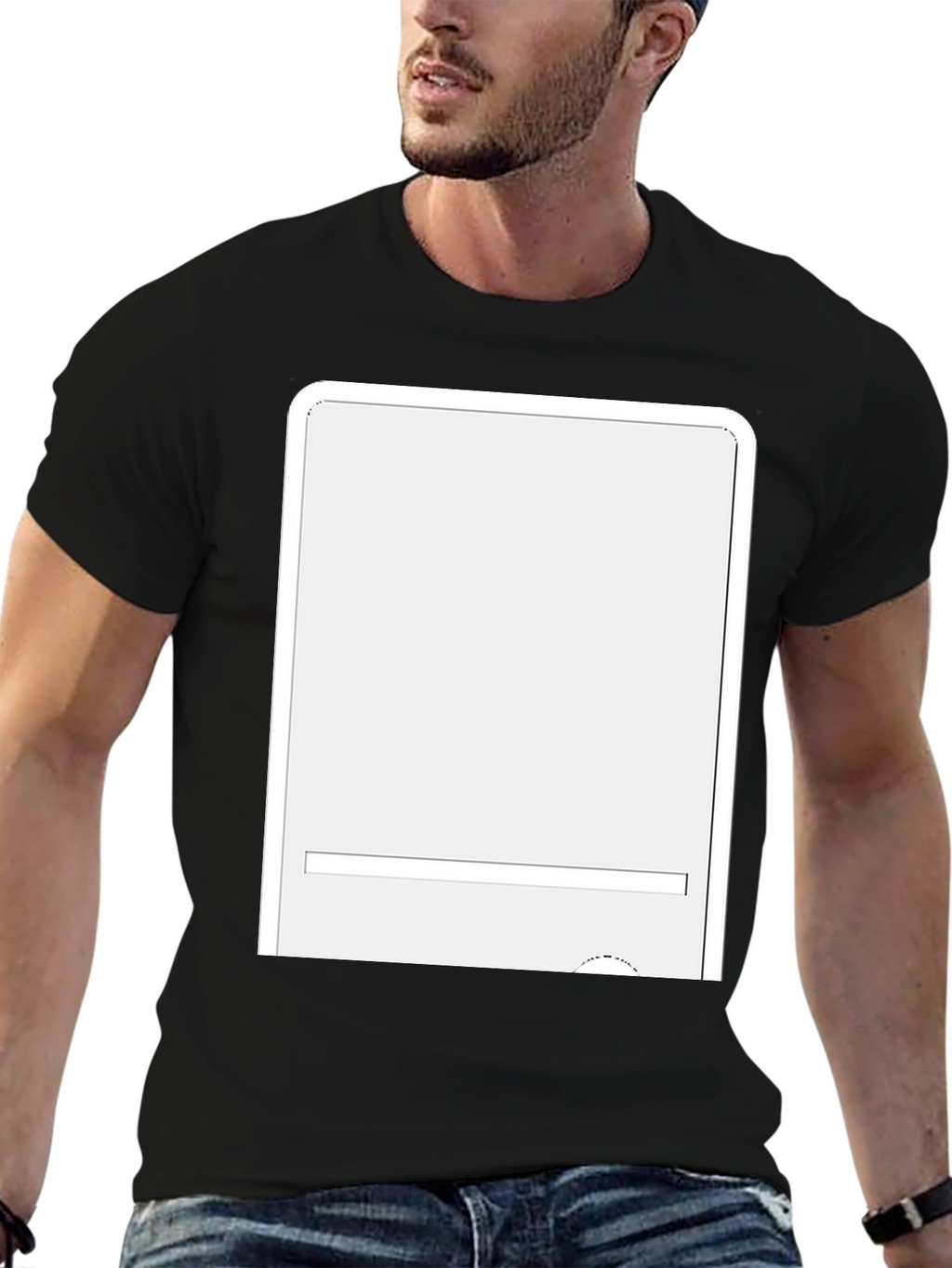Modern Black T-Shirt with Graphic