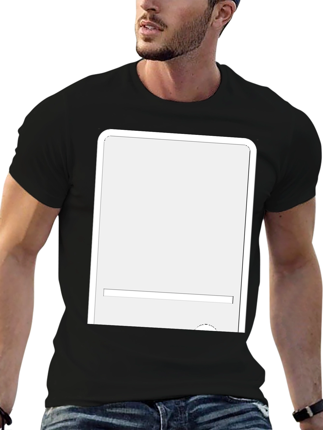 Modern Black T-Shirt with Graphic