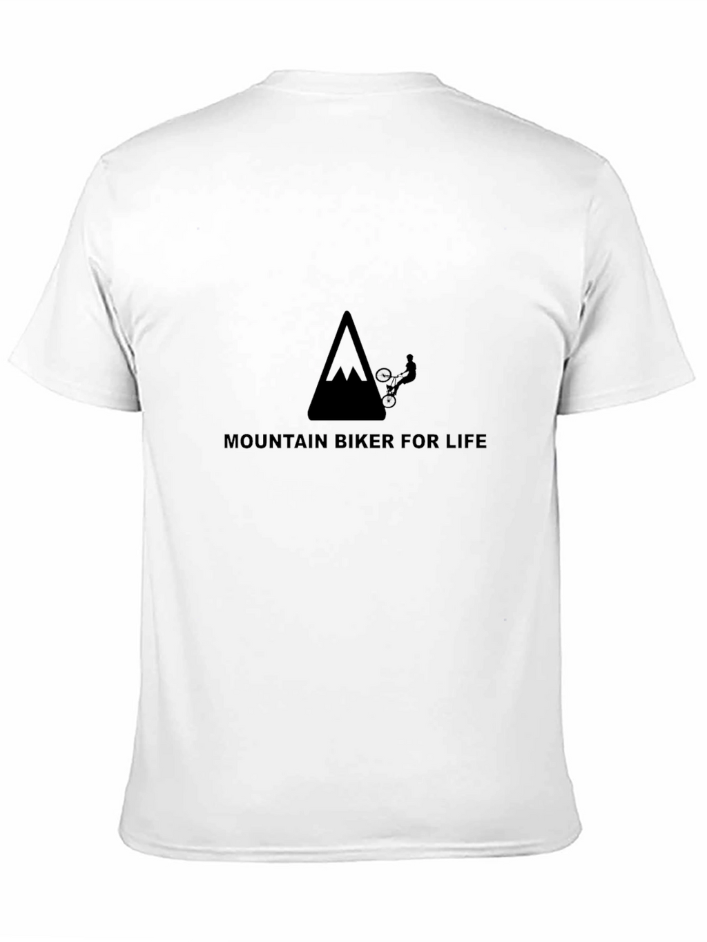 Mountain Biker for Life Black Graphic Tee