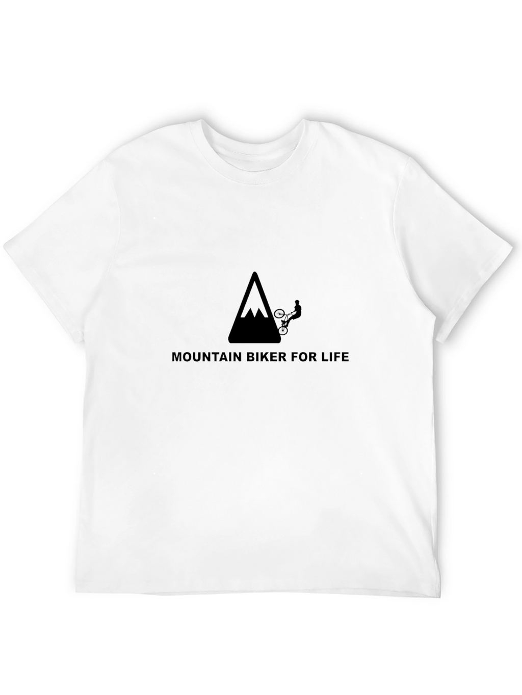 Mountain Biker for Life Black Graphic Tee