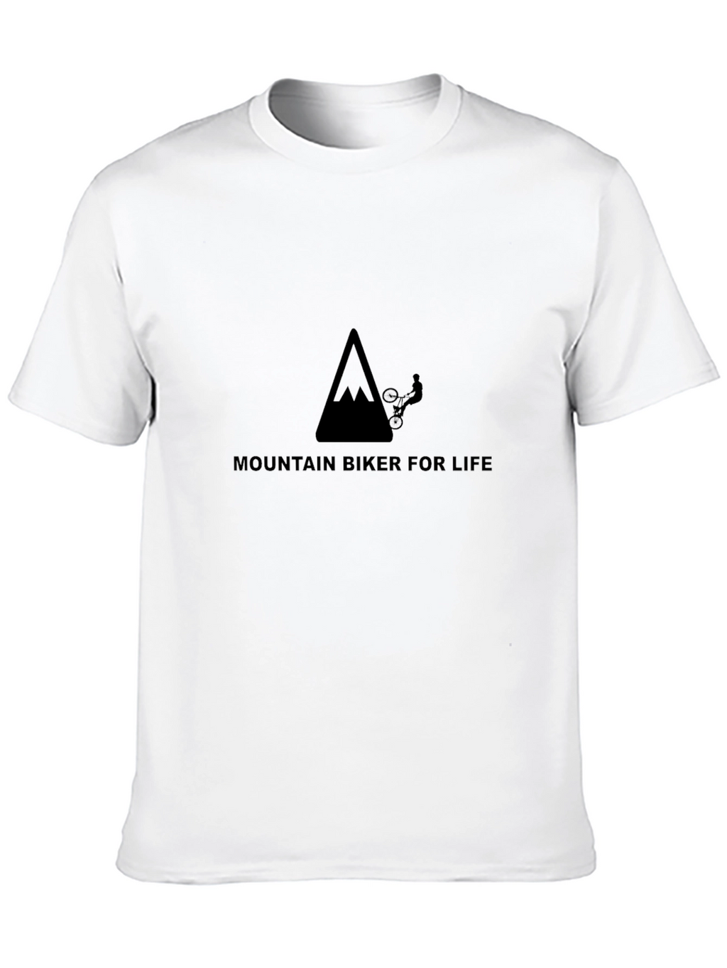 Mountain Biker for Life Black Graphic Tee