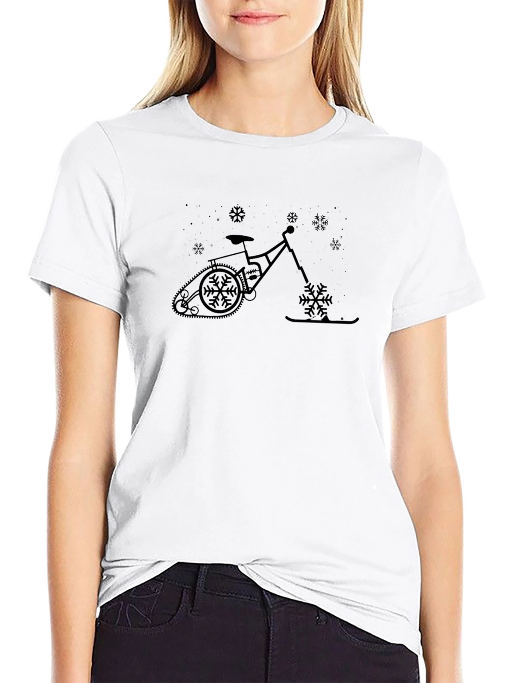 Snow Bike T-Shirt - Winter Fun!