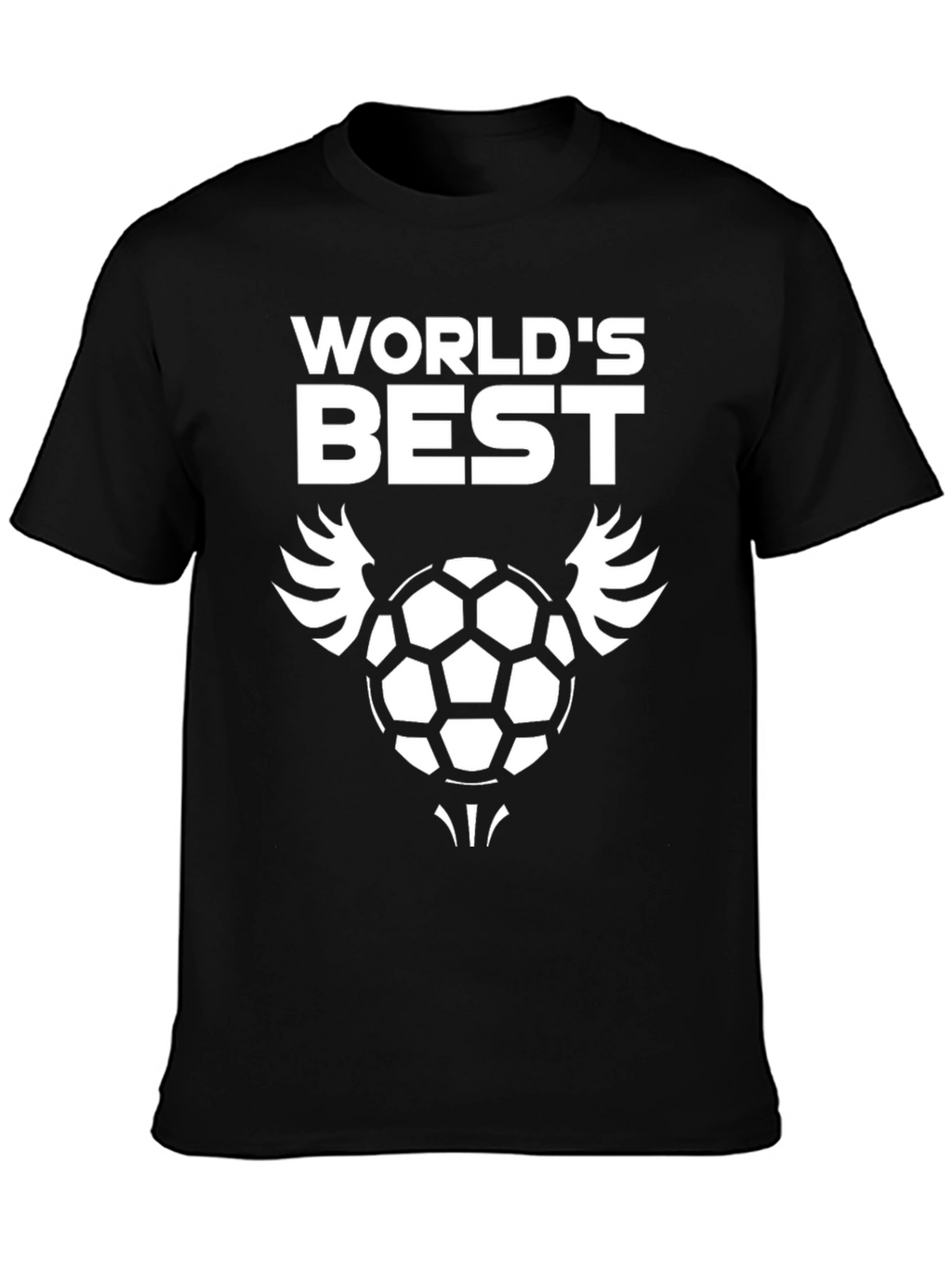 Worlds Best Soccer T-Shirt - Black Graphic Tee
