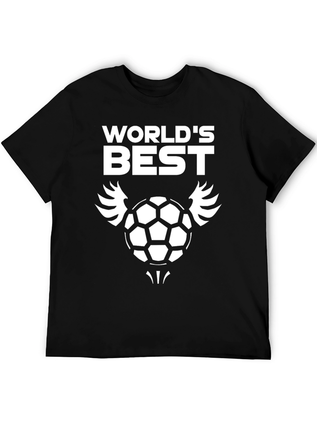 Worlds Best Soccer T-Shirt - Black Graphic Tee