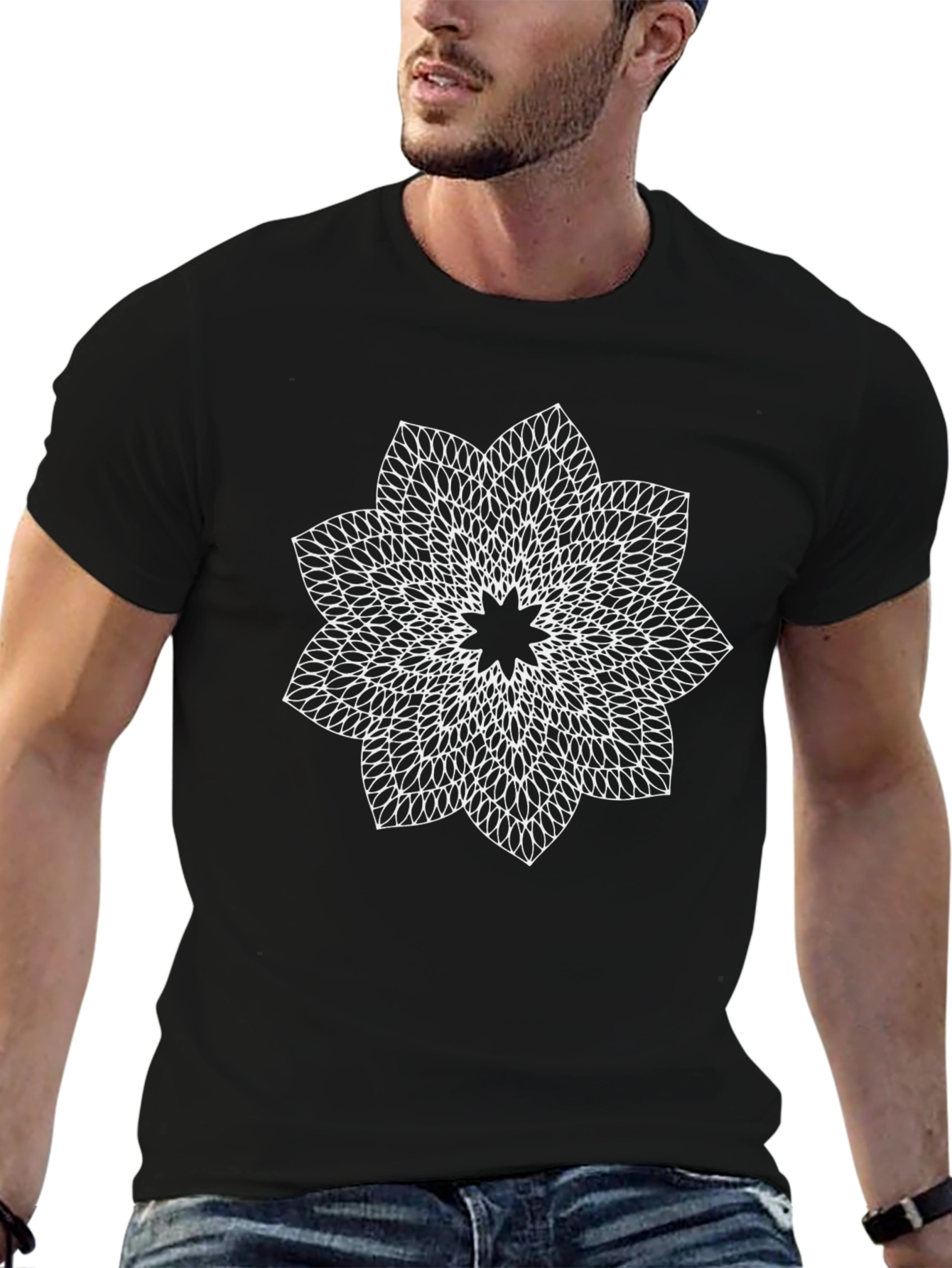 Geometric Mandala Graphic Tee