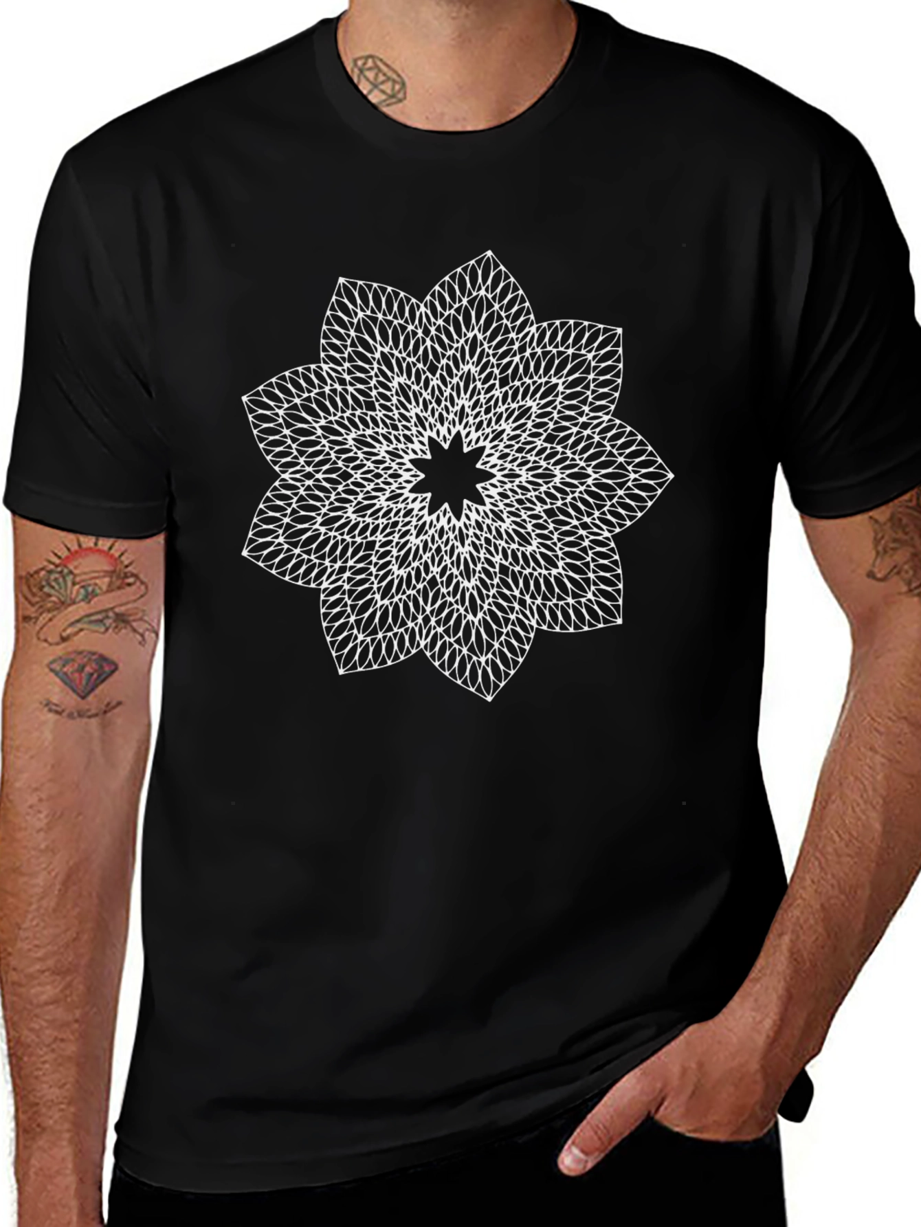 Geometric Mandala Graphic Tee