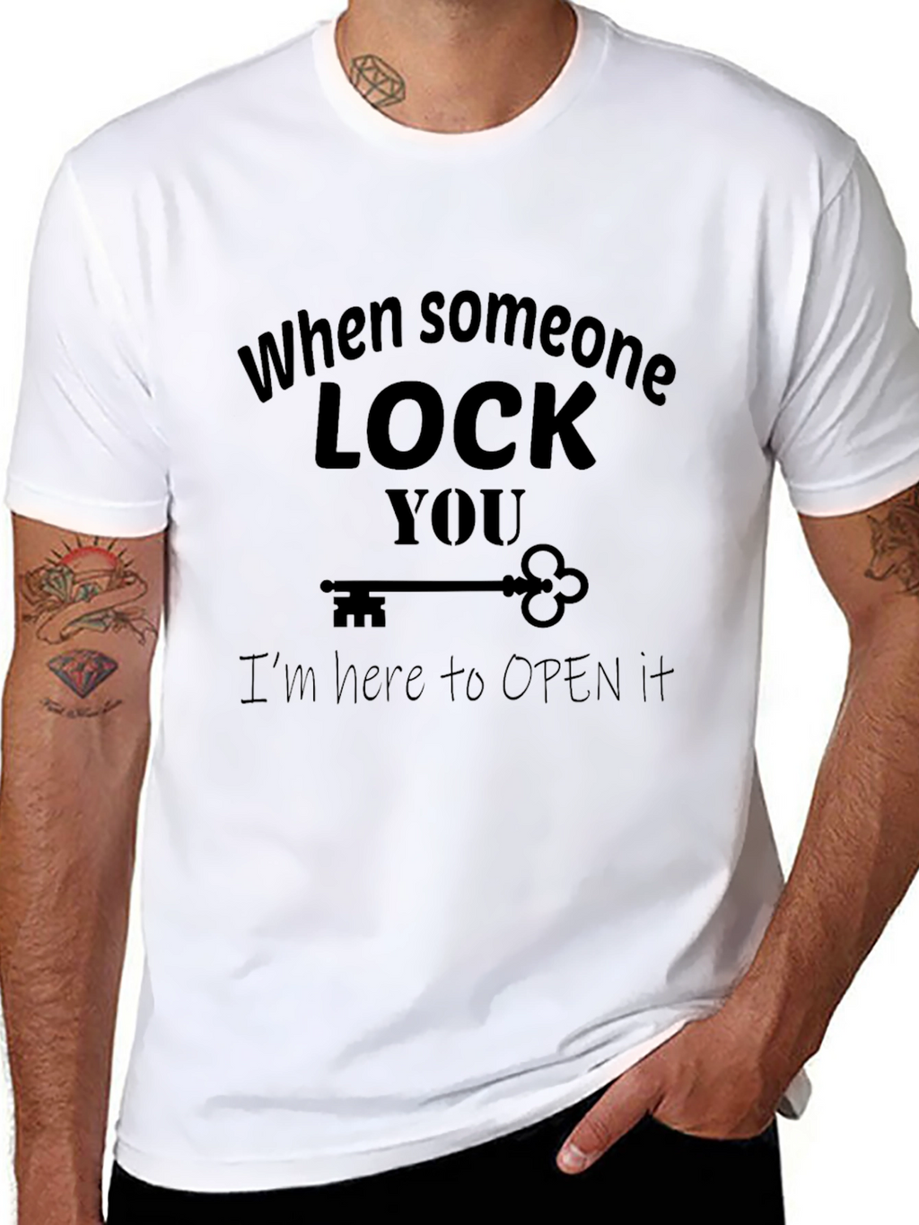 Funny Unlock T-Shirt - When Someone Lock You T-Shirt