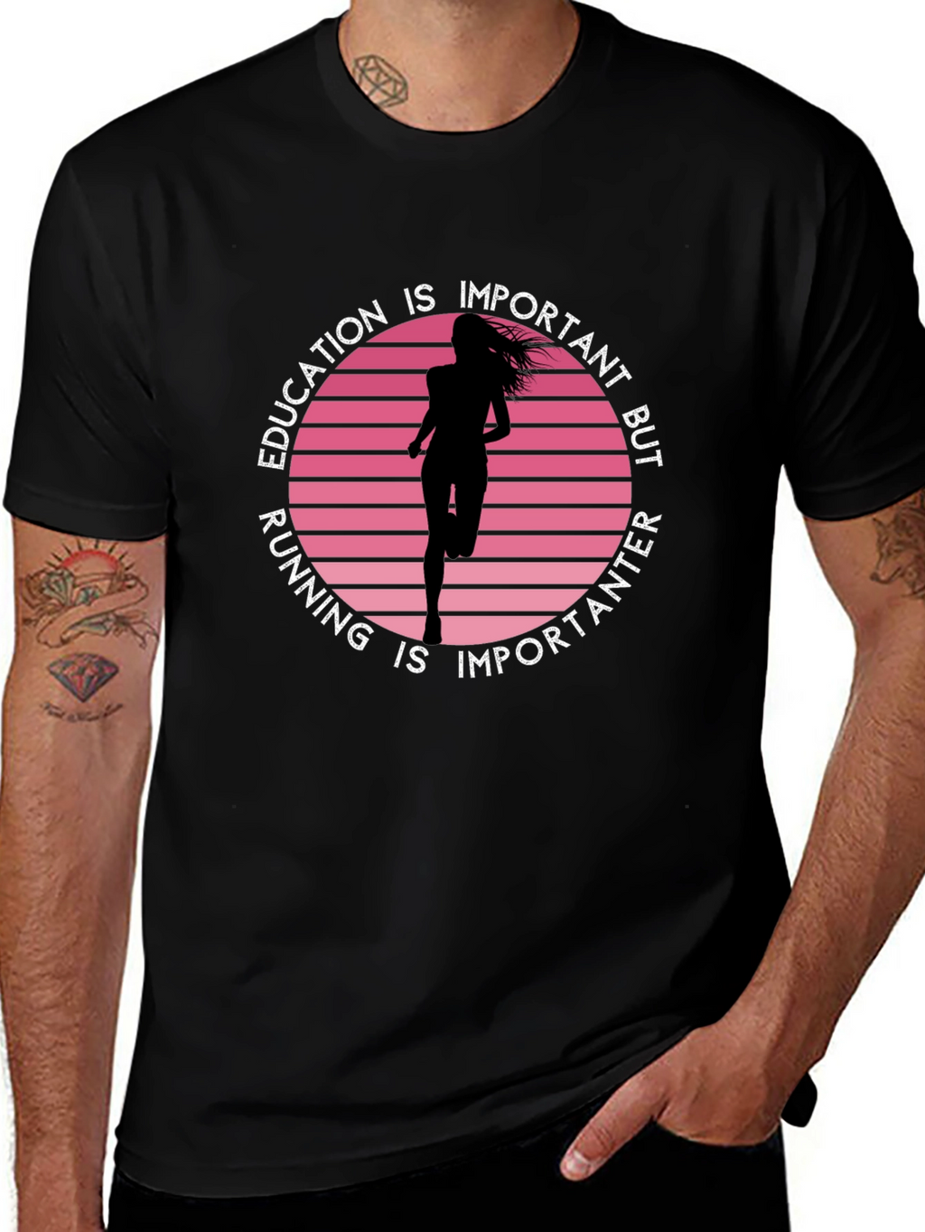 Education Running Graphic Tee