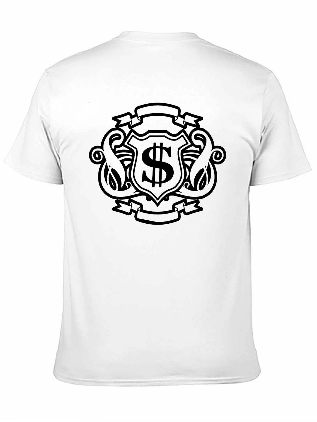 Black Crest Dollar Sign Graphic Tee