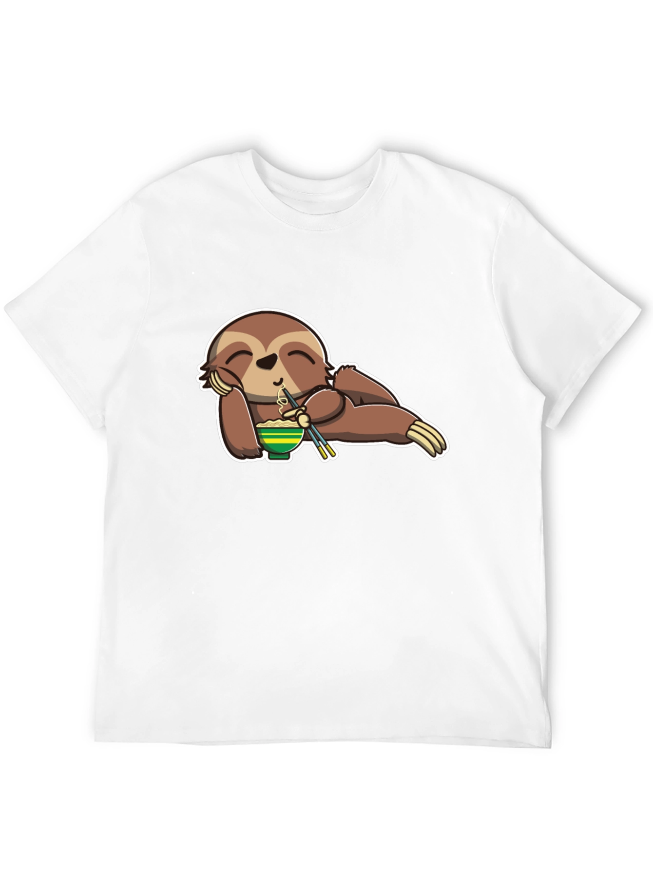 Sloth Ramen Lover T-Shirt - Relaxed & Fun!