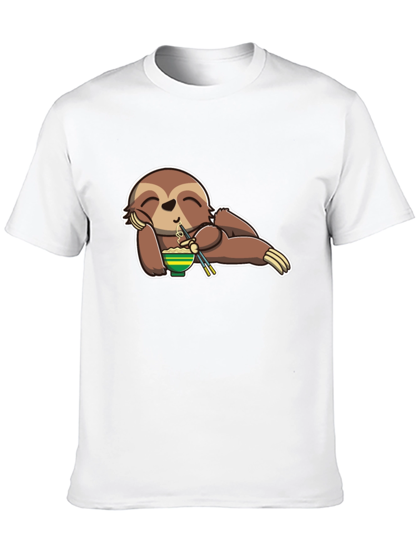 Sloth Ramen Lover T-Shirt - Relaxed & Fun!