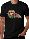Sloth Ramen Lover T-Shirt - Relaxed & Fun!