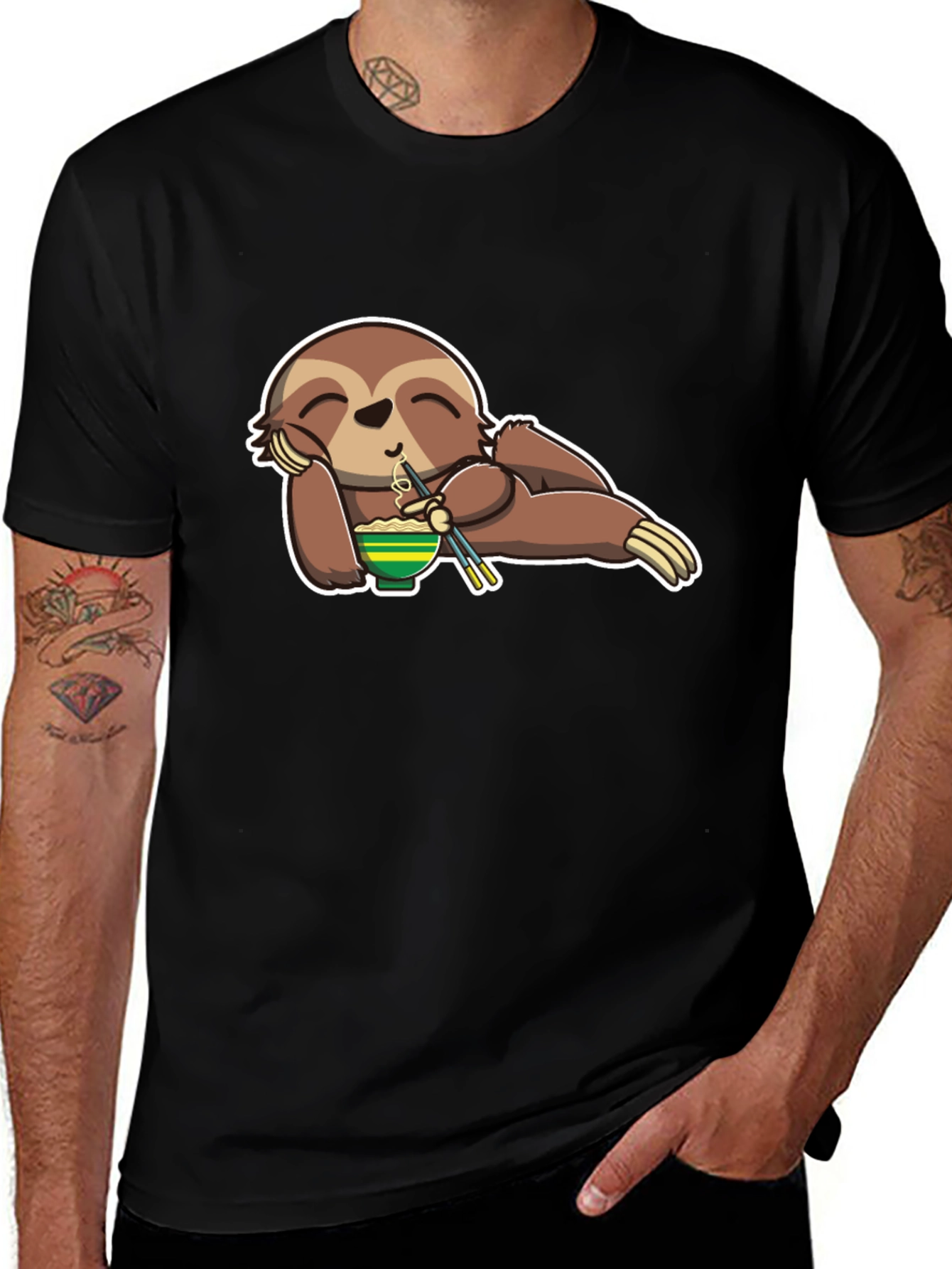 Sloth Ramen Lover T-Shirt - Relaxed & Fun!