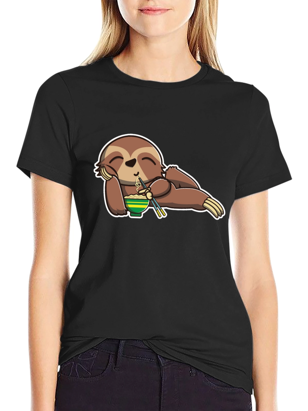 Sloth Ramen Lover T-Shirt - Relaxed & Fun!