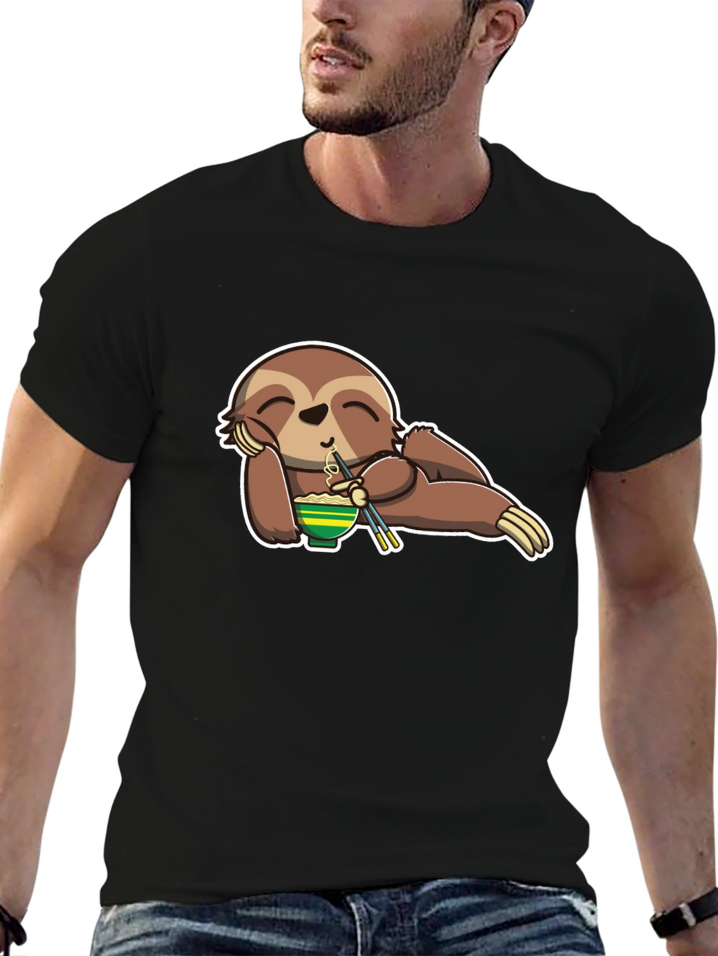 Sloth Ramen Lover T-Shirt - Relaxed & Fun!