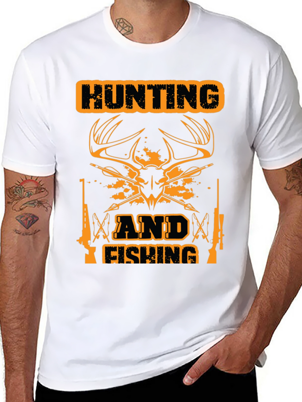 Hunting & Fishing Graphic Tee - Outdoorsman Apparel