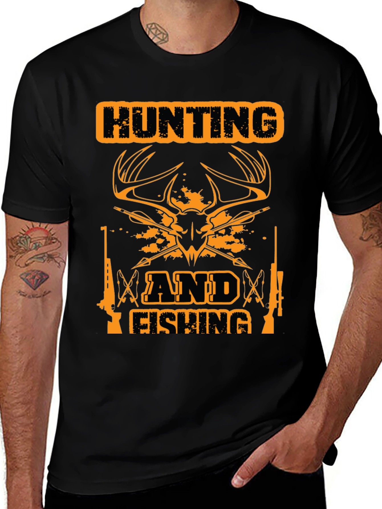 Hunting & Fishing Graphic Tee - Outdoorsman Apparel