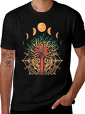 Tree of Life Moon Phases Graphic T-Shirt