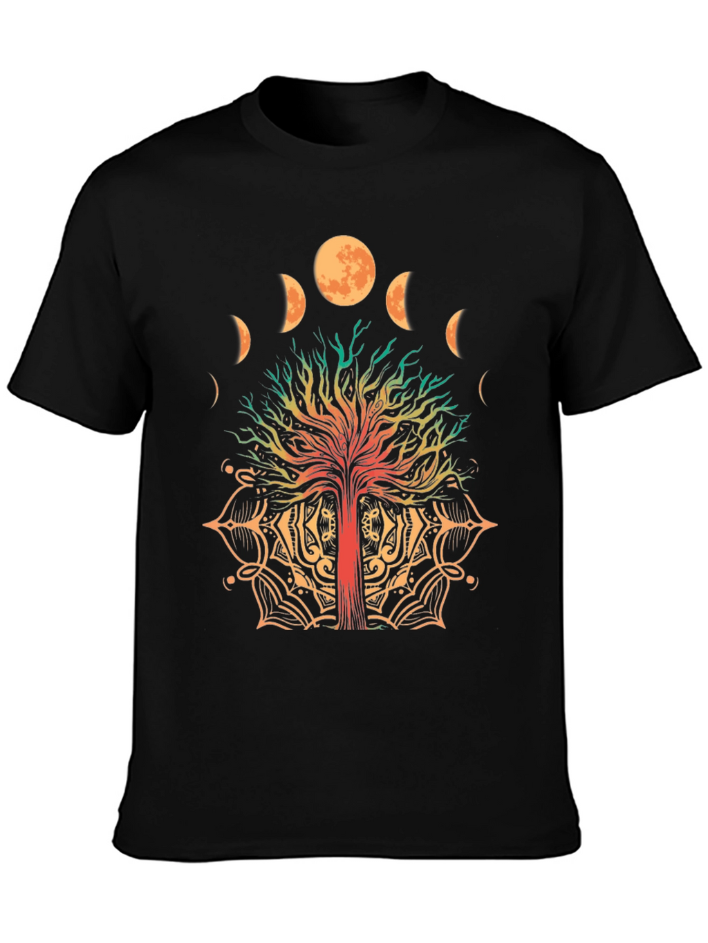 Tree of Life Moon Phases Graphic T-Shirt