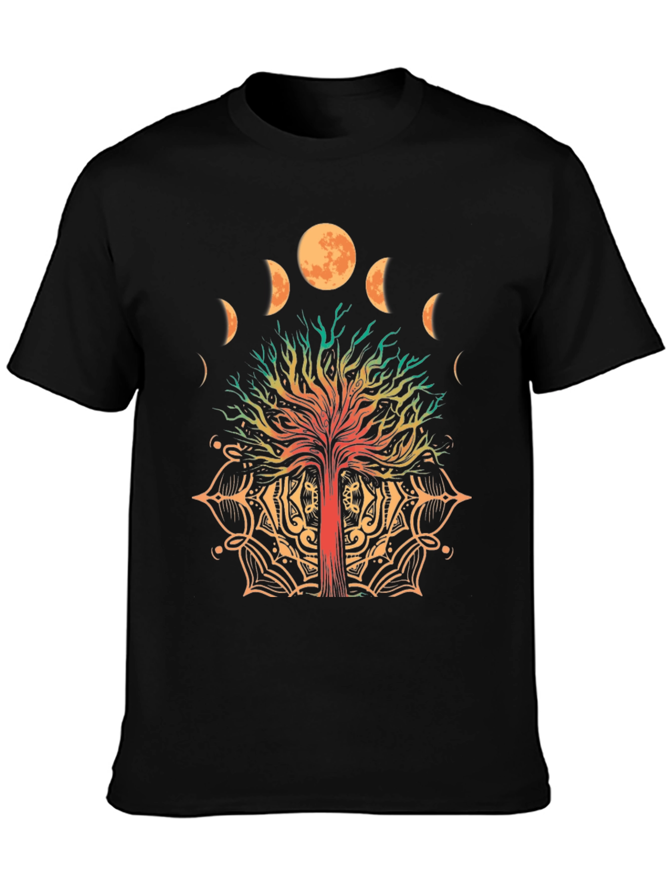 Tree of Life Moon Phases Graphic T-Shirt