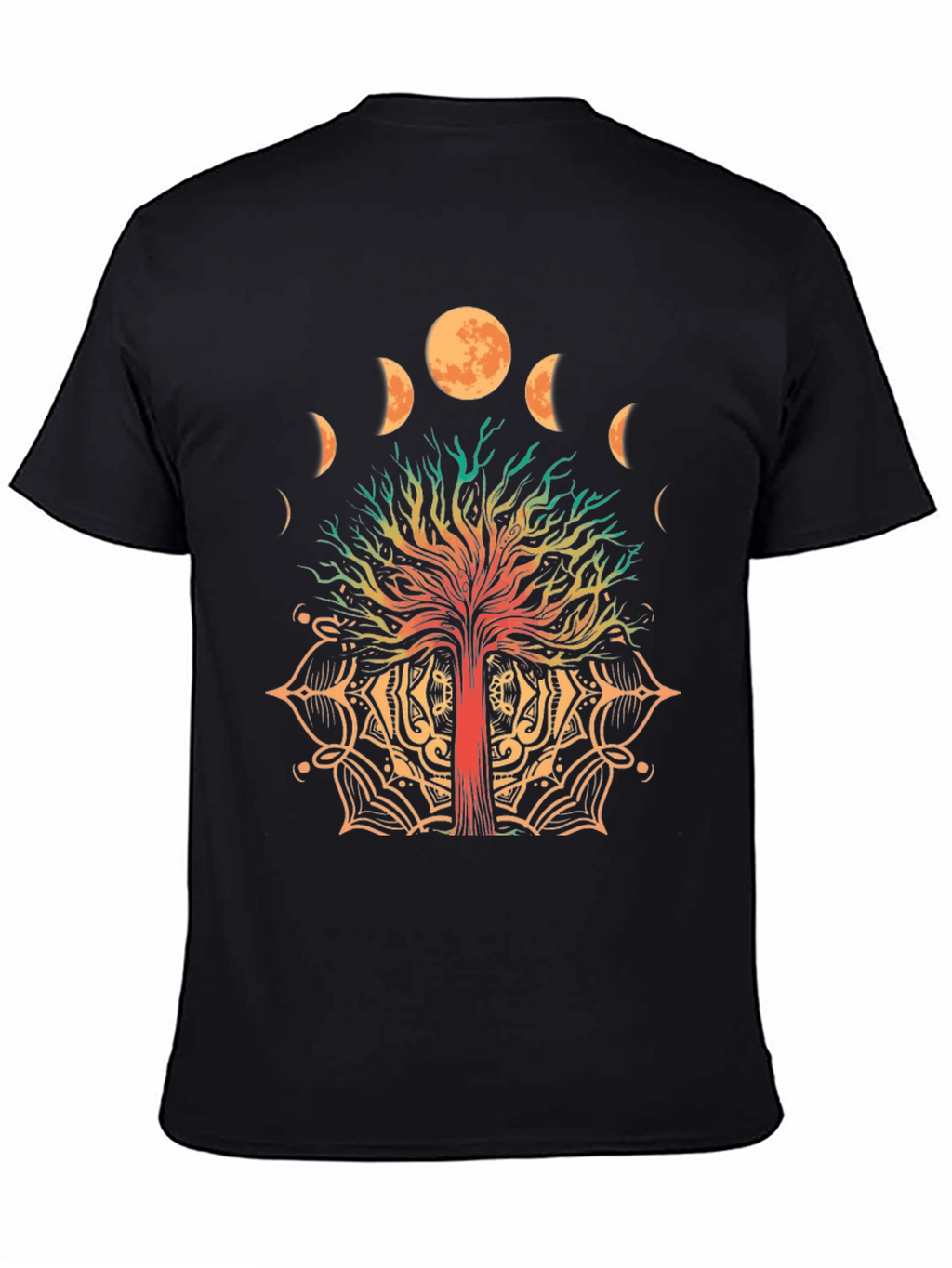 Tree of Life Moon Phases Graphic T-Shirt