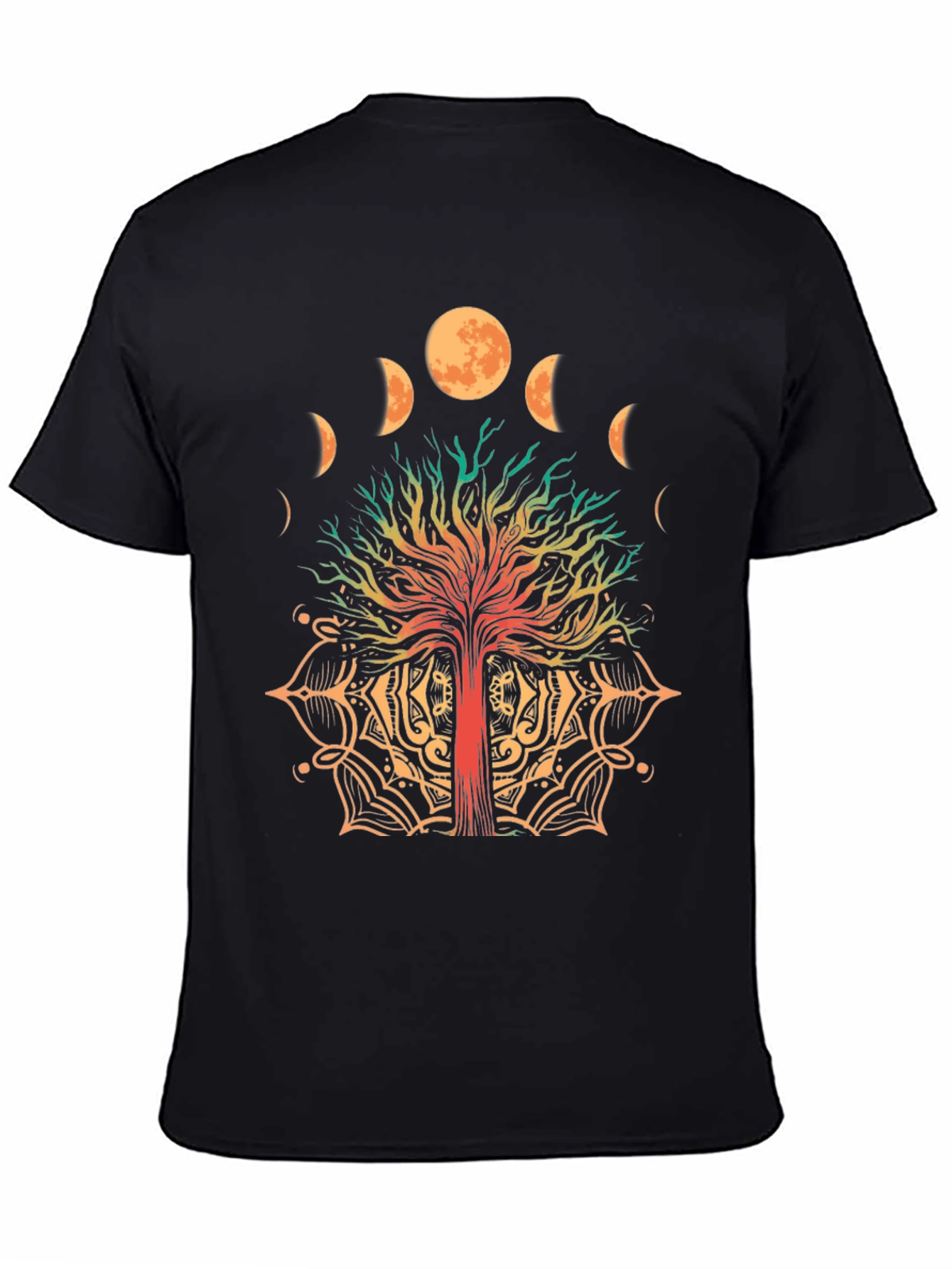Tree of Life Moon Phases Graphic T-Shirt
