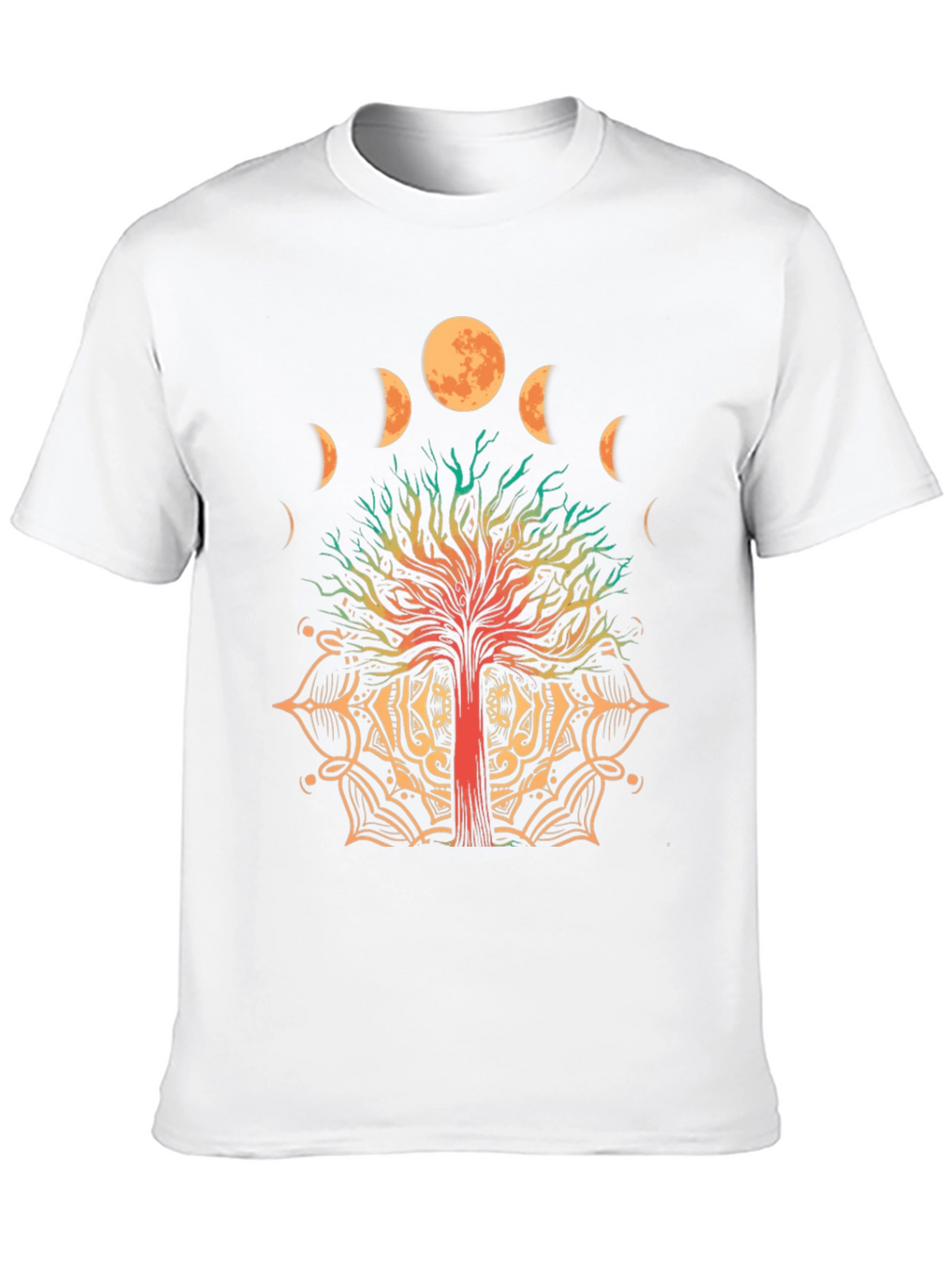 Tree of Life Moon Phases Graphic T-Shirt